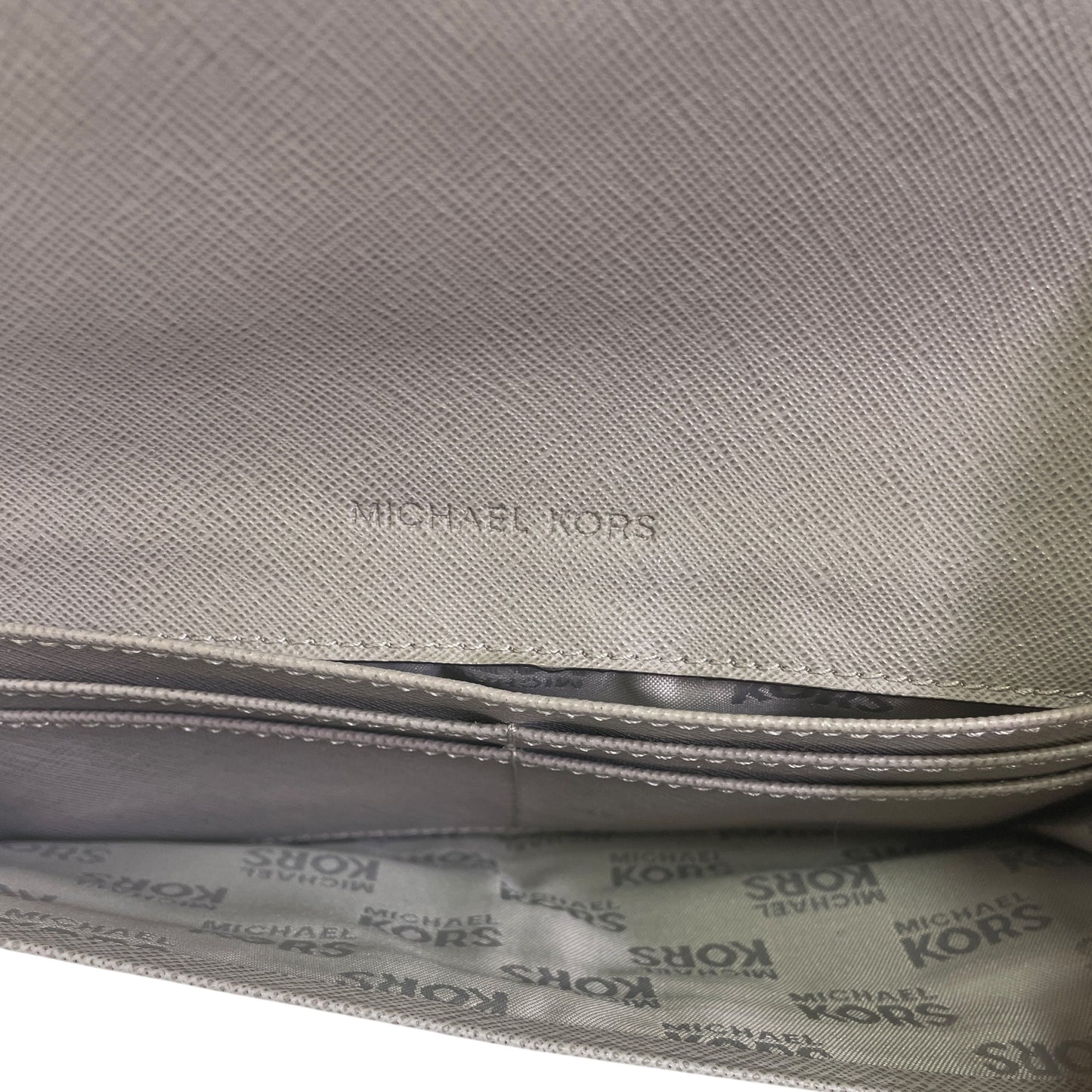 Wallet Designer By Michael Kors In Grey, Size:Medium