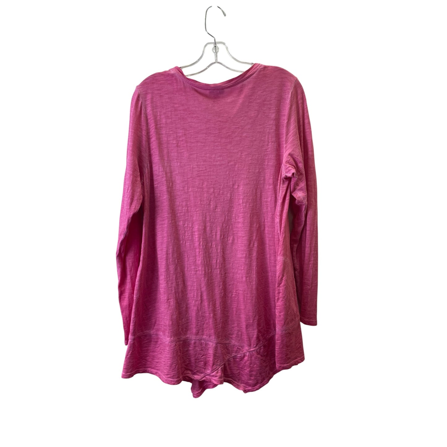 Top Ls Basic By Logo In Pink, Size:L