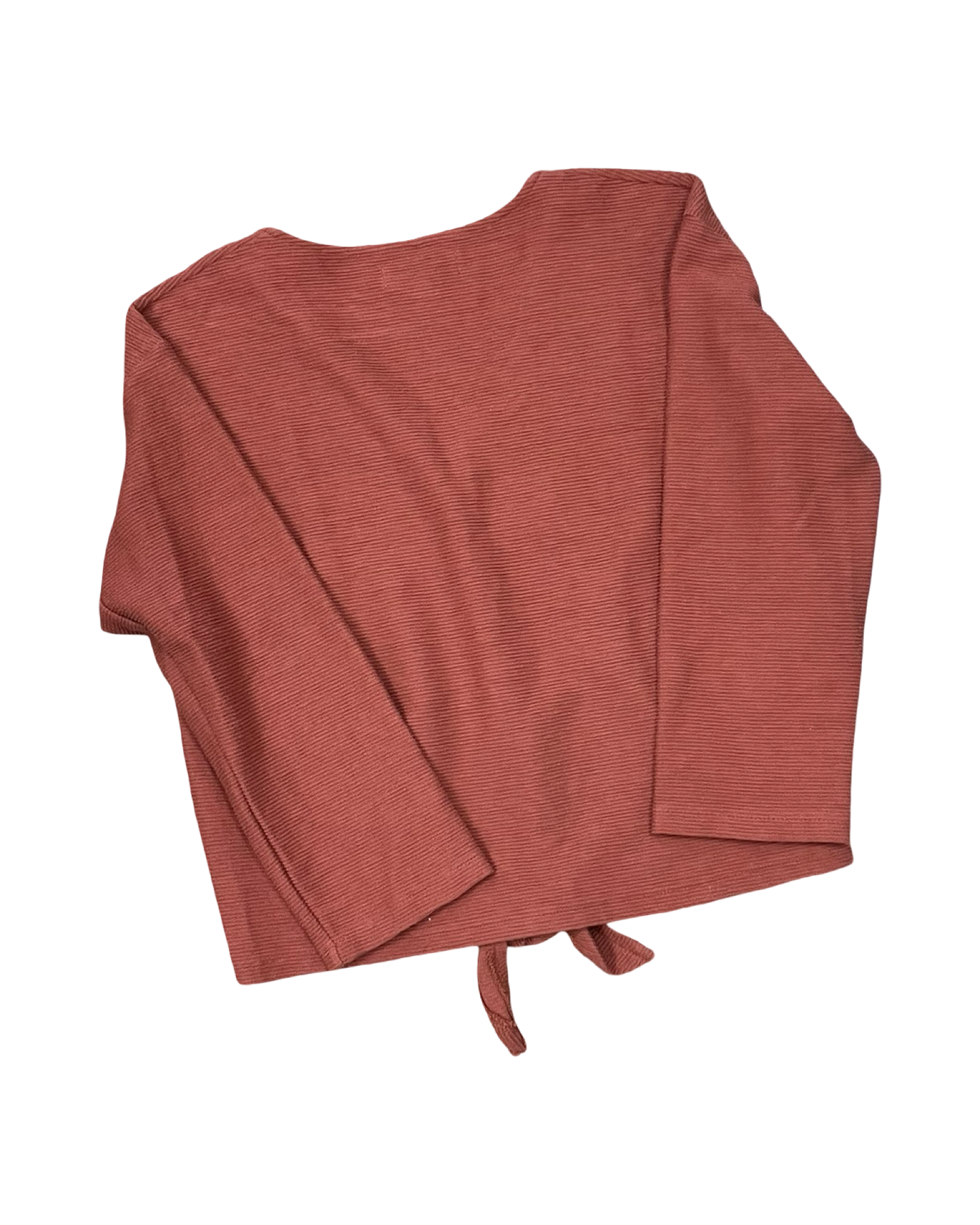 Top 3/4 Sleeve By Madewell In Orange, Size:S