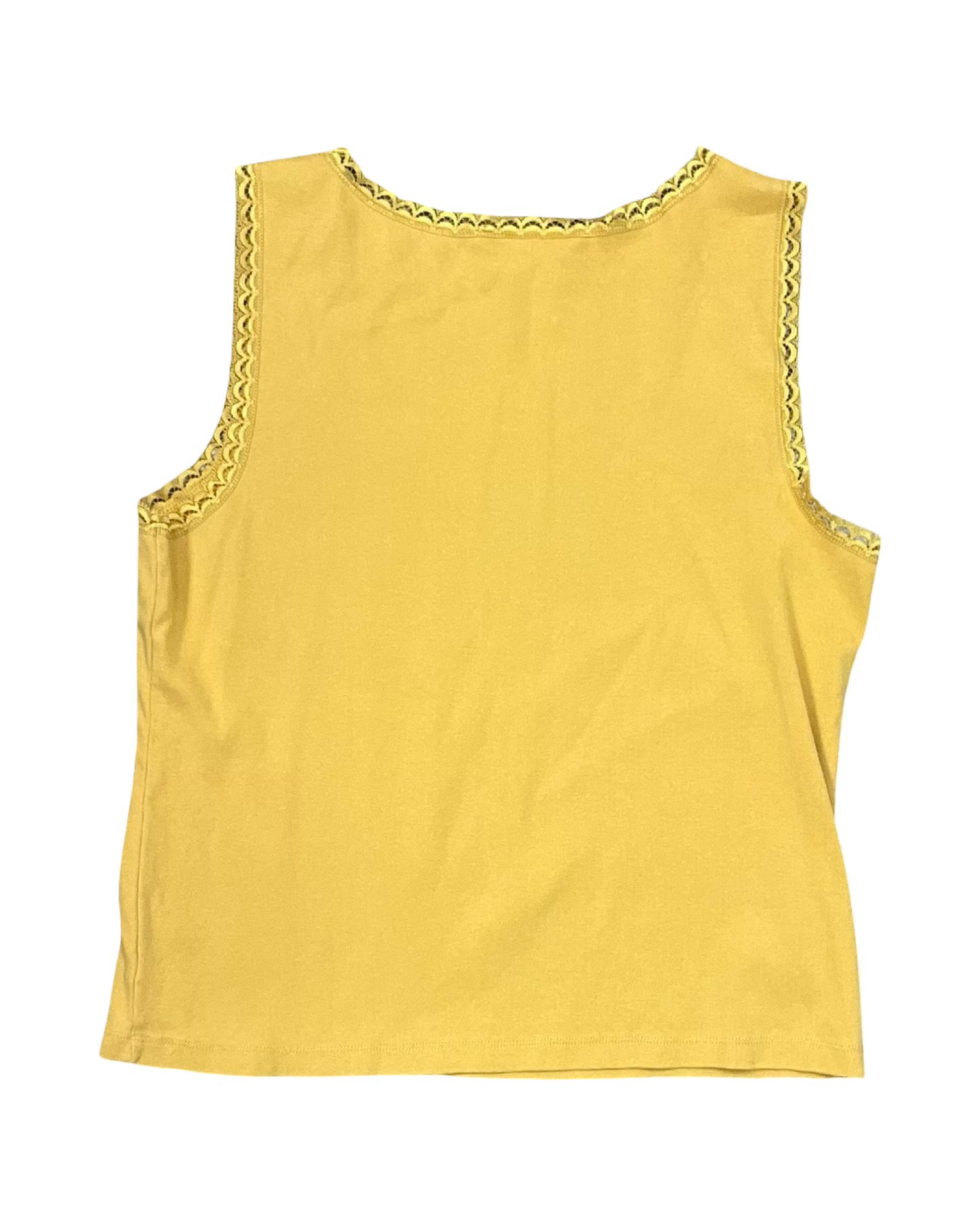 Tank Top By Jm Collections In Gold, Size:Xl