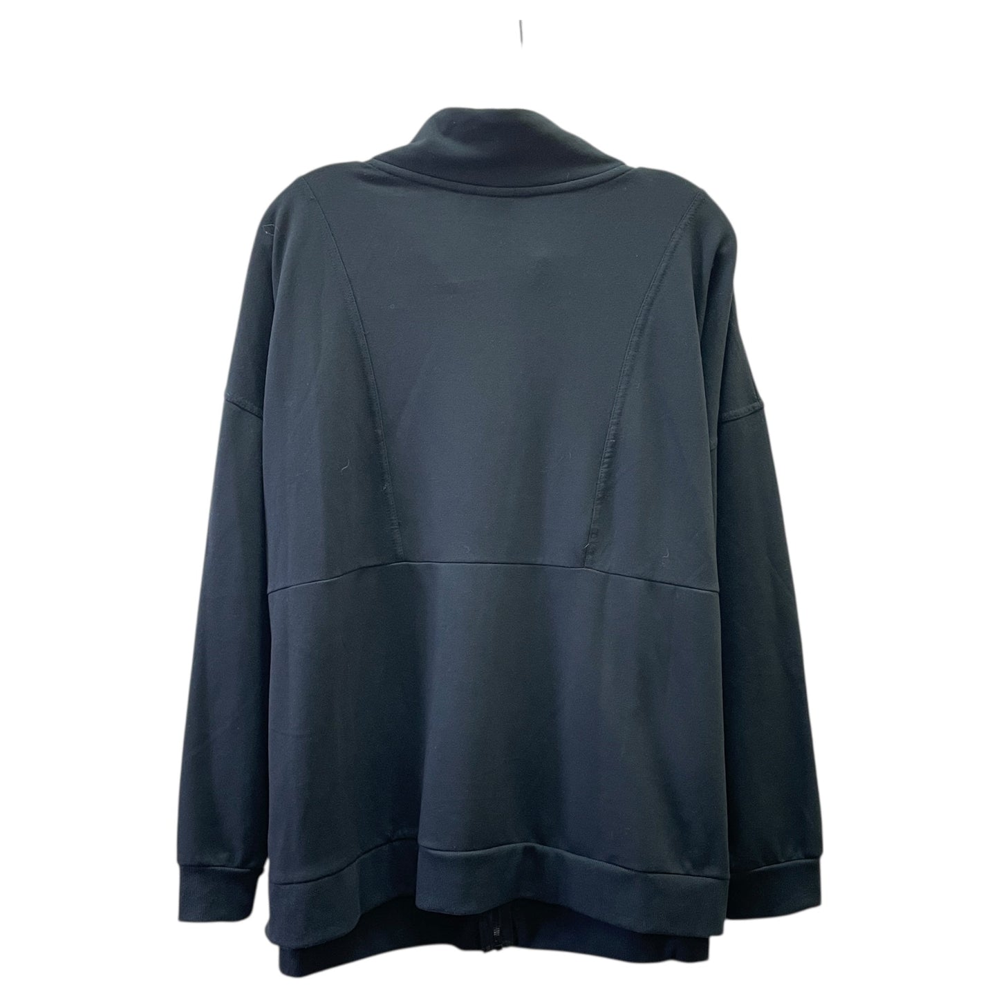 Athletic Jacket By Daisy Fuentes In Black, Size:3X