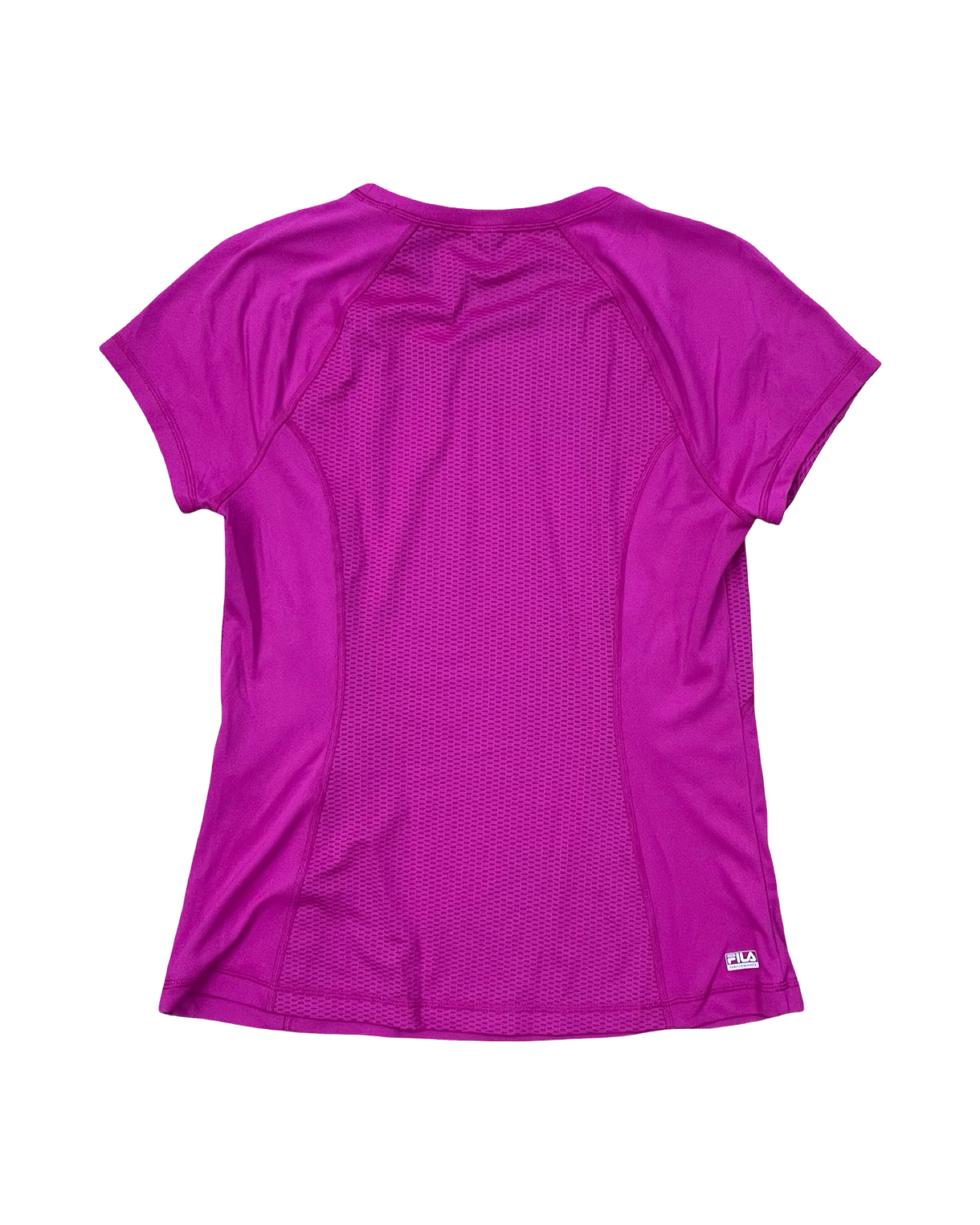 Athletic Top Ss By Fila In Pink, Size:L