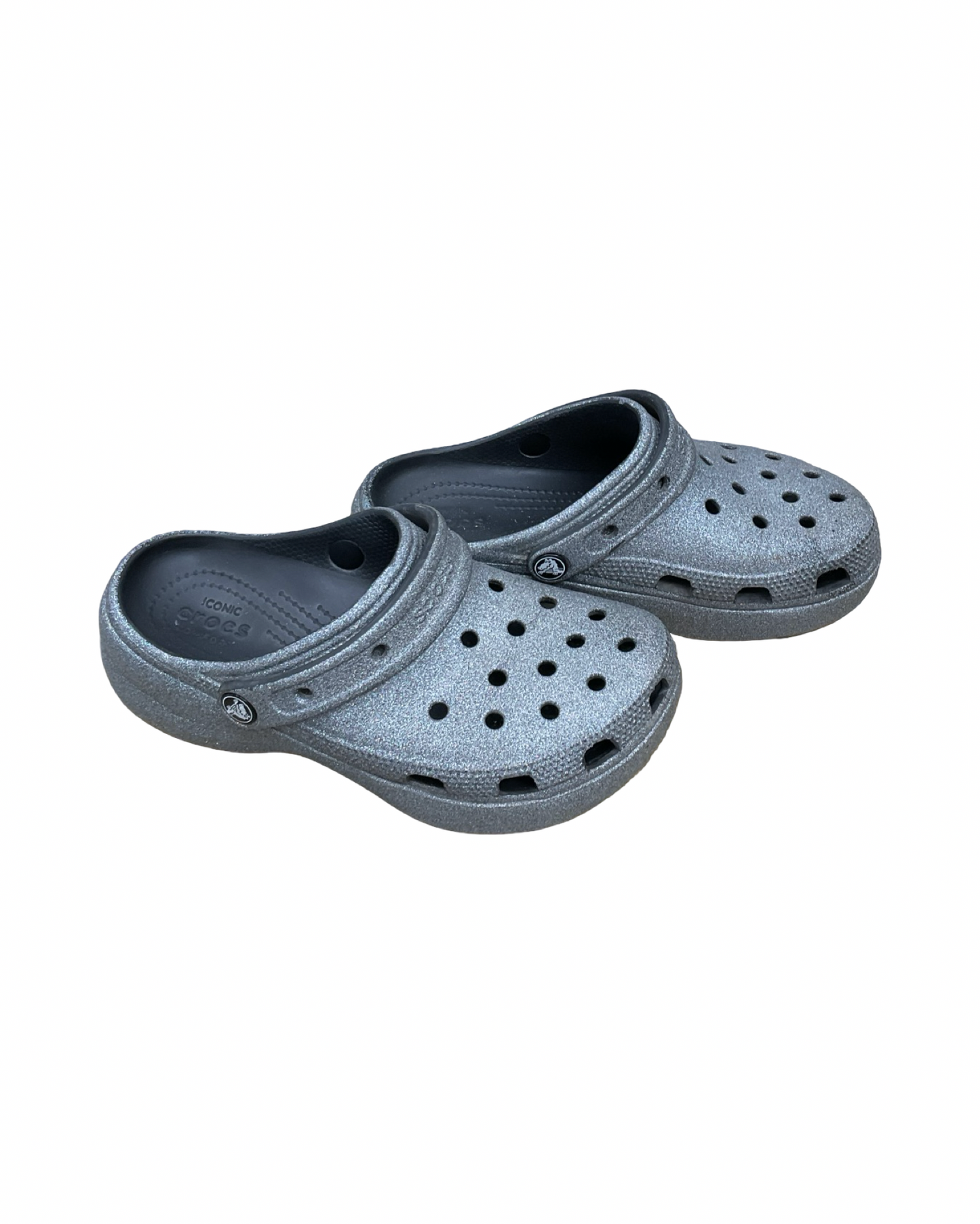 Sandals Sport By Crocs In Silver, Size:6
