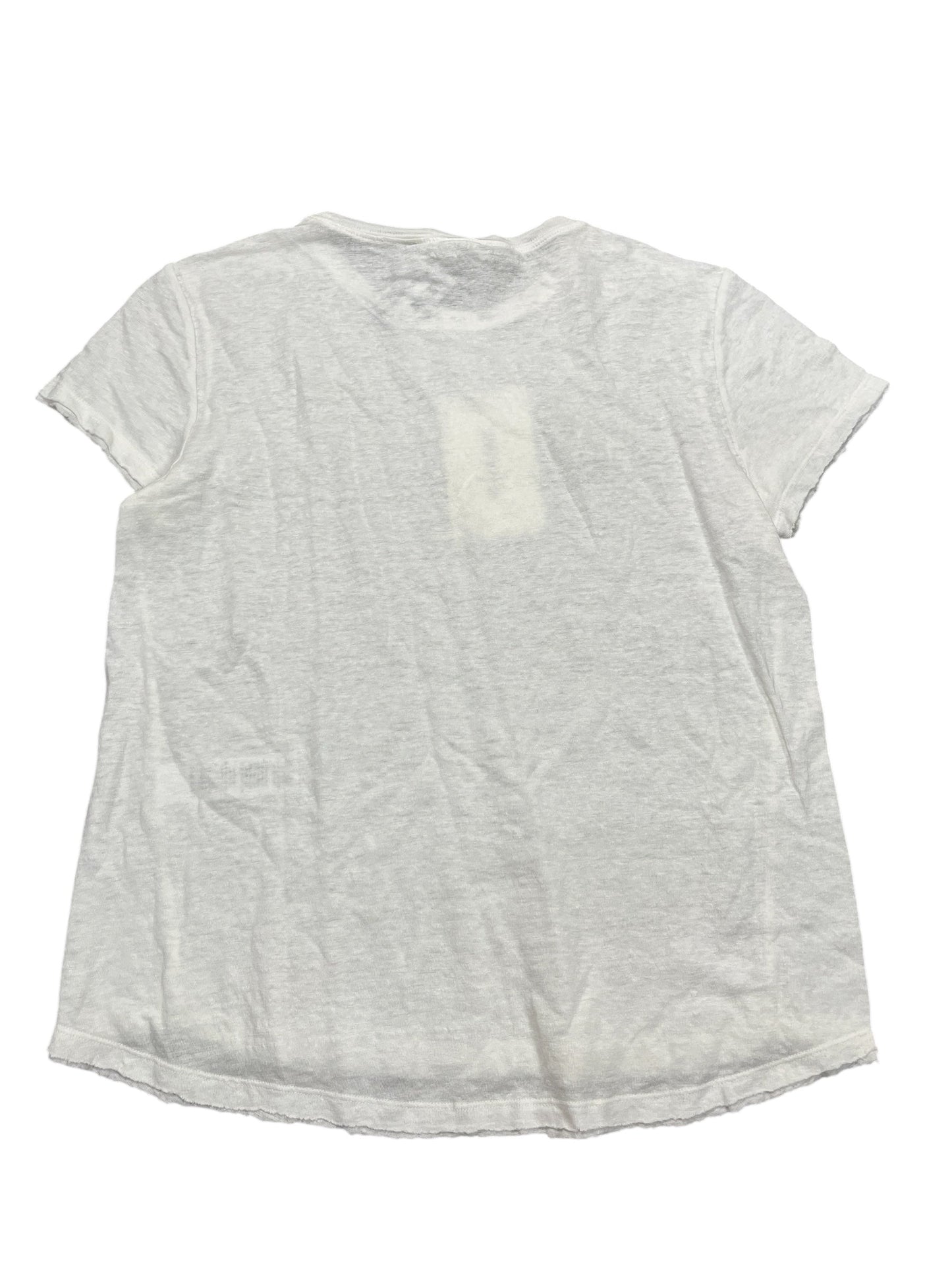 Top Ss Basic By Frame In White, Size:M