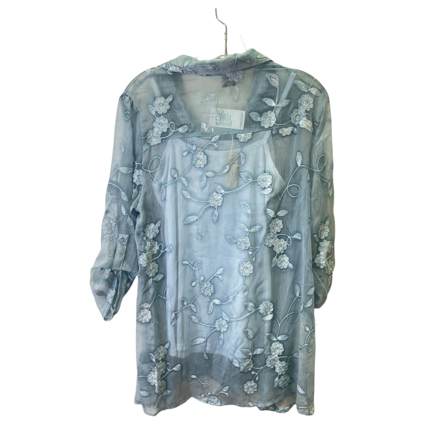 Top 3/4 Sleeve By Cupio In Blue, Size:S