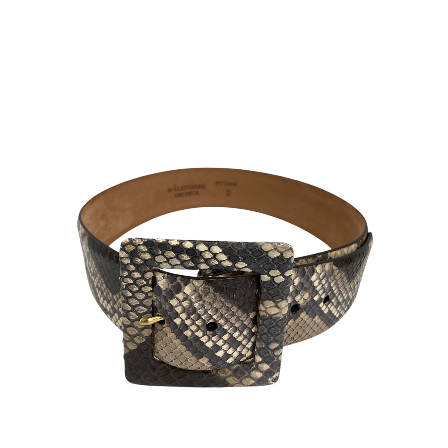 Belt By W. Kleinberg In Snakeskin Print