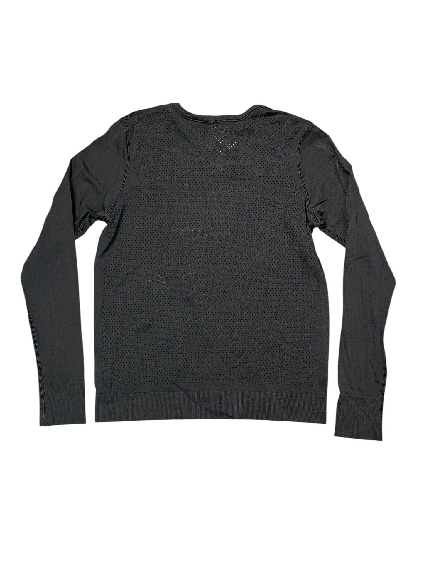 Athletic Top Ls Collar By Lululemon In Black, Size:S