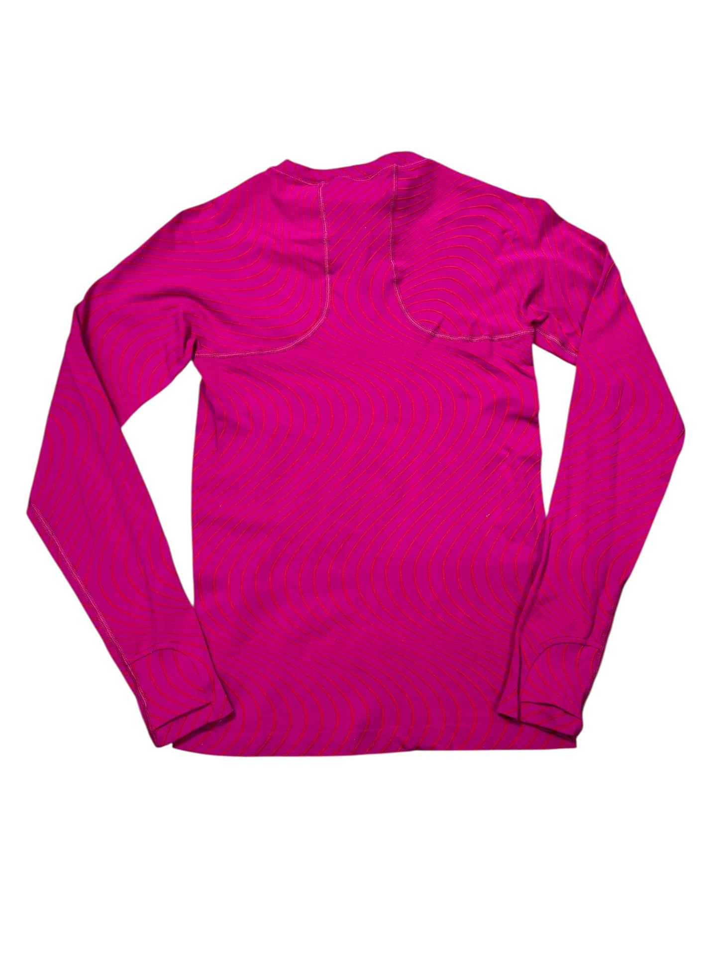 Athletic Top Ls Collar By Athleta In Pink, Size:Xs