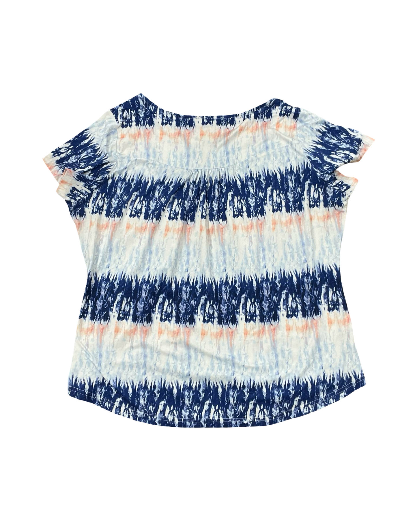 Top Ss By Clothes Mentor In Blue & White, Size:3X