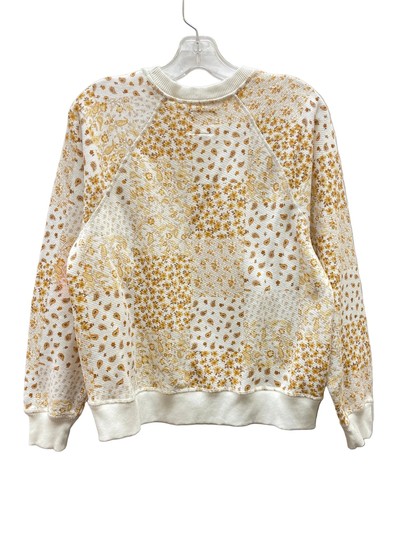 Top Ls By American Eagle In White & Yellow, Size:Xs