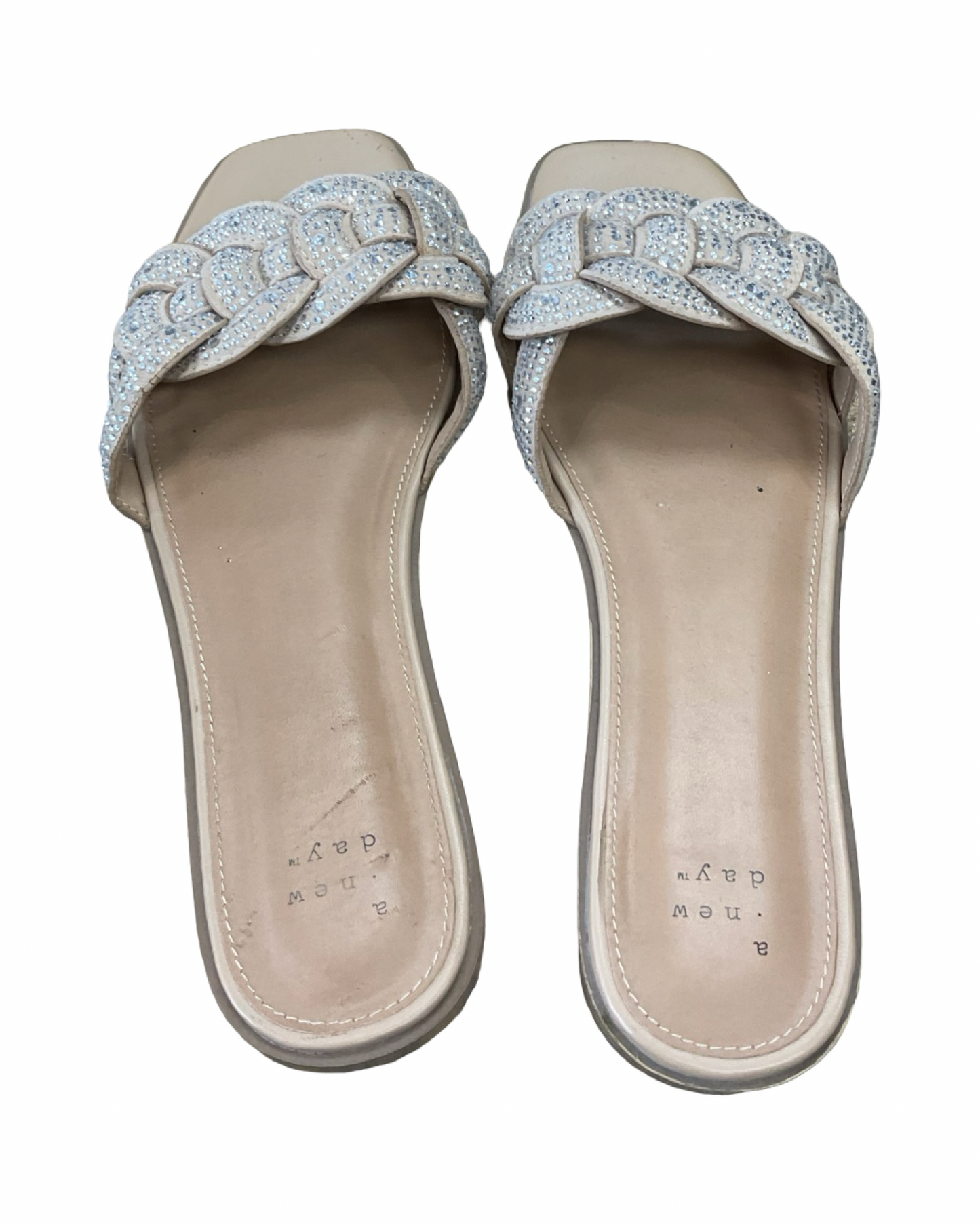 Sandals Flats By A New Day In Cream, Size:9.5