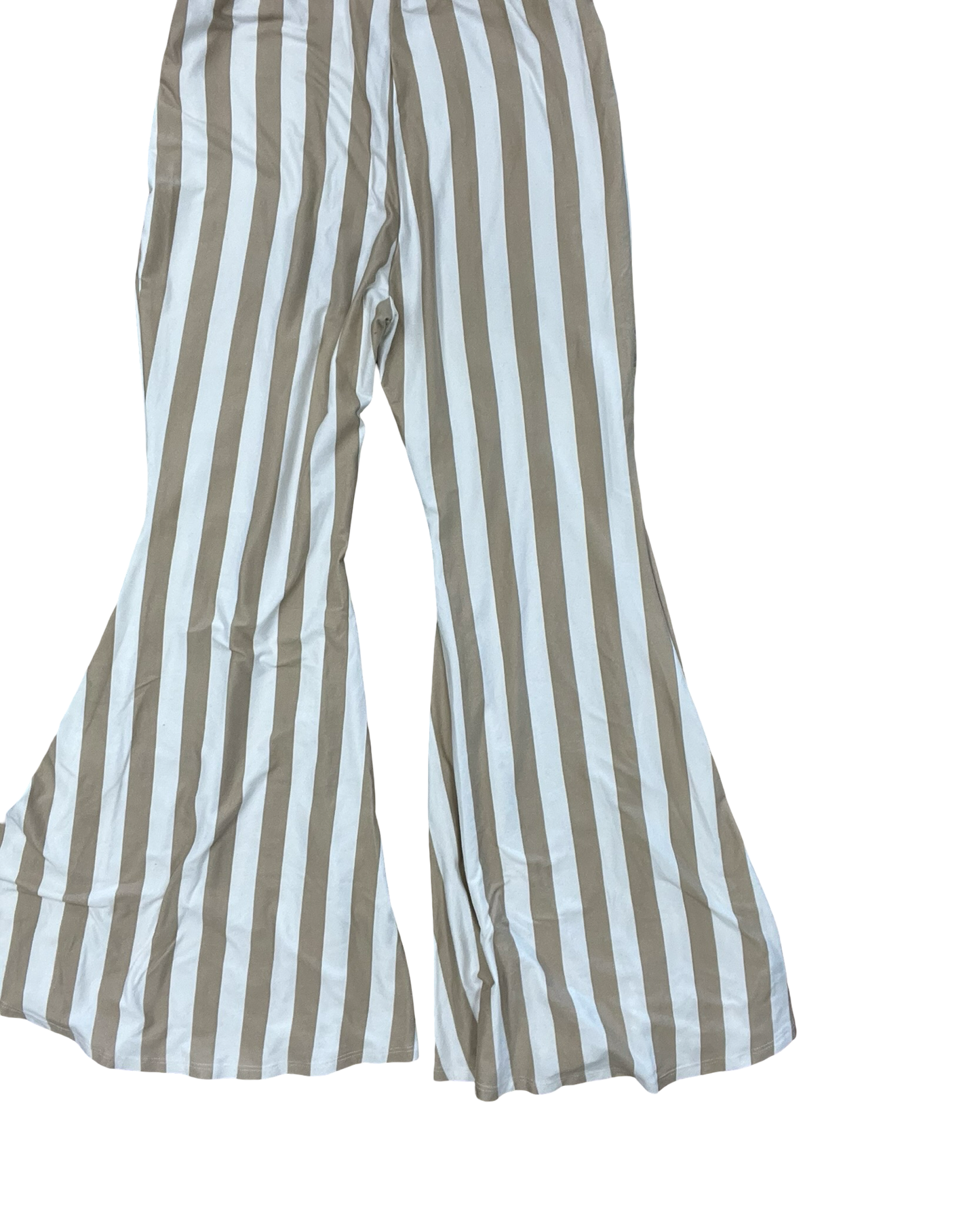 Pants Lounge By Andree By Unit In Tan & White, Size:1X