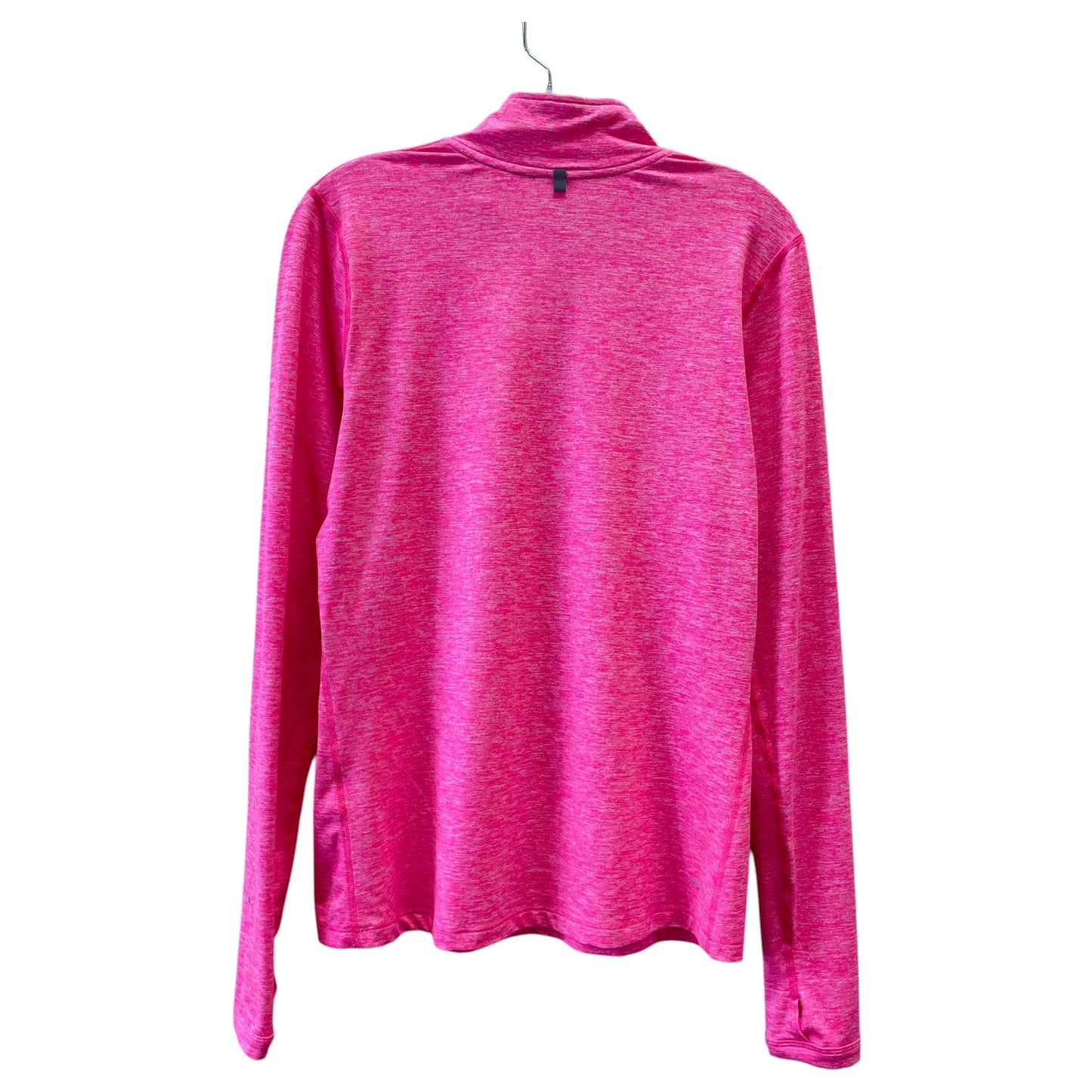 Athletic Top Ls Collar By Nike In Pink, Size:M