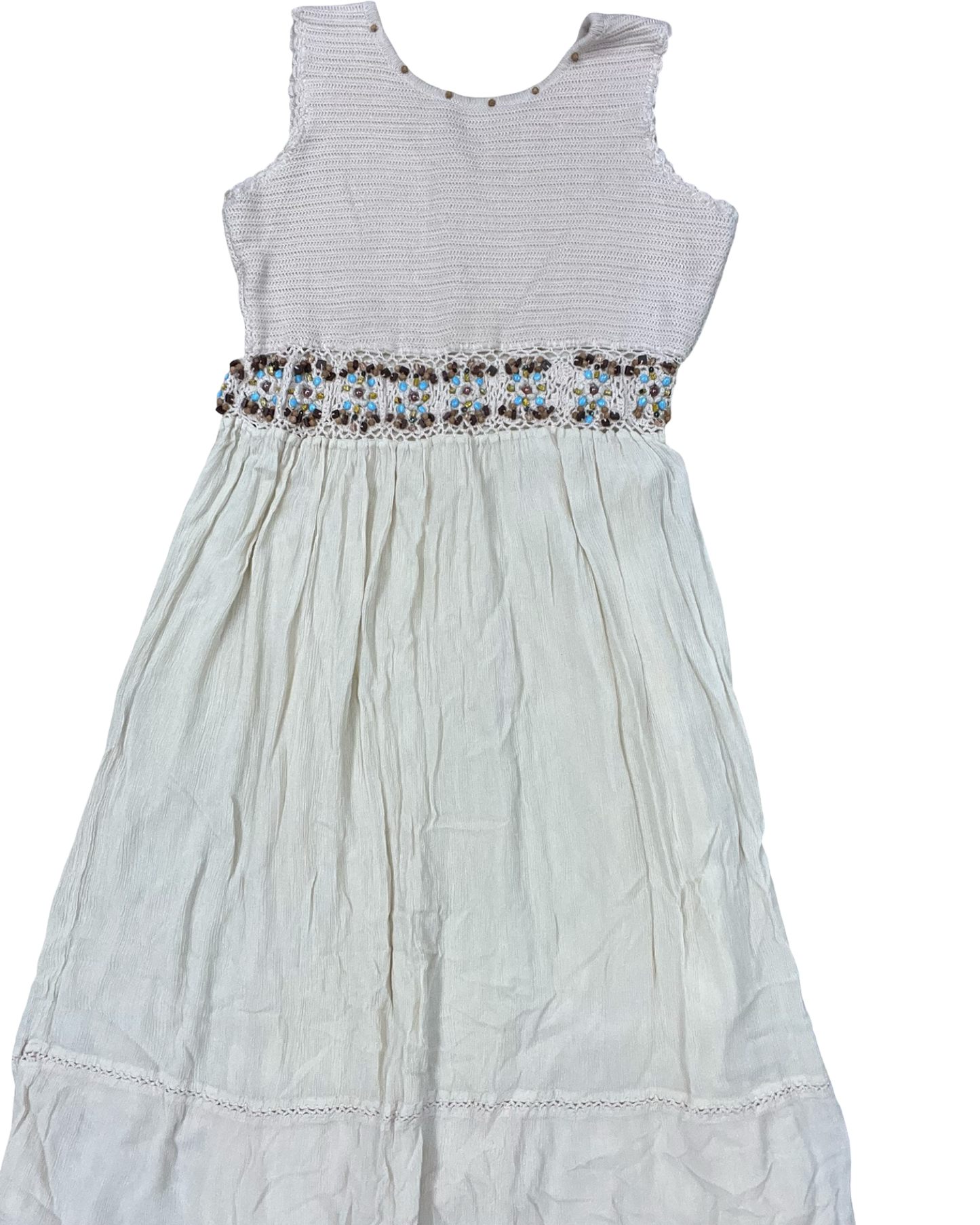 Dress Casual Maxi By Clothes Mentor In Cream, Size:M