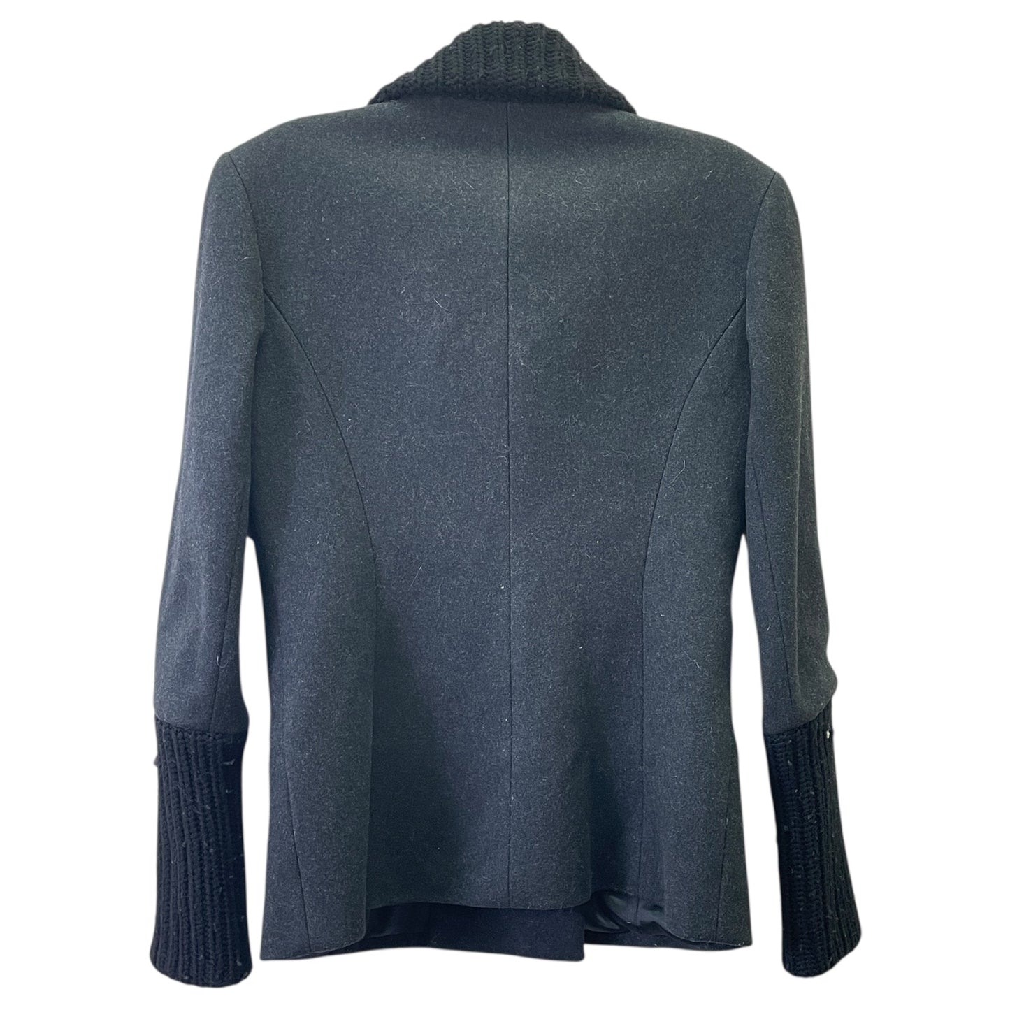 Coat Wool By Theory In Grey, Size:S