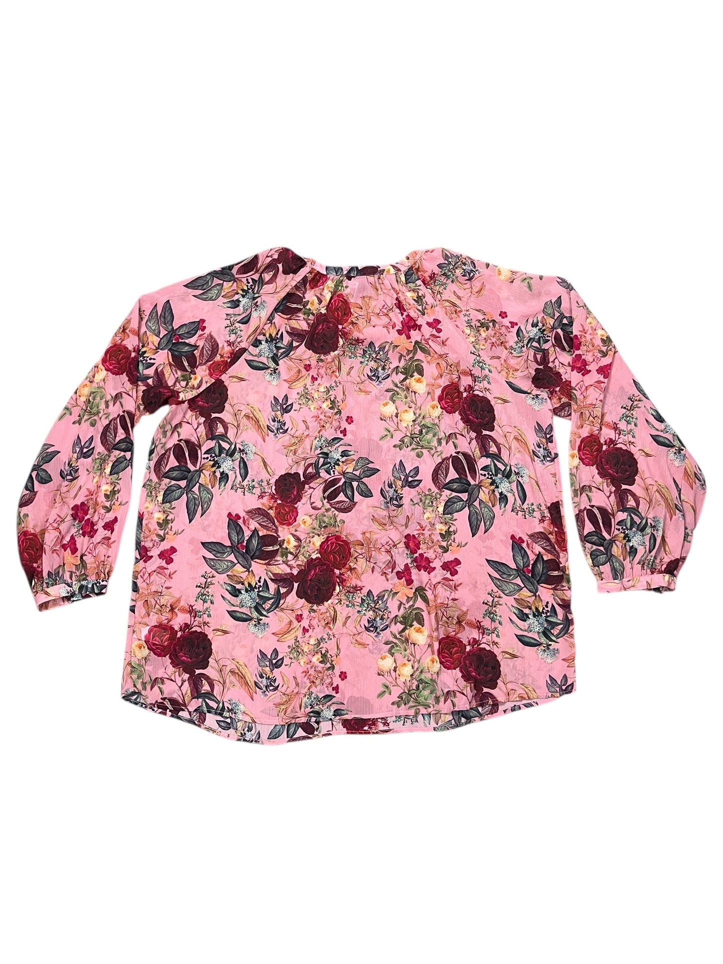 Blouse Ls By Torrid In Floral Print, Size:2X