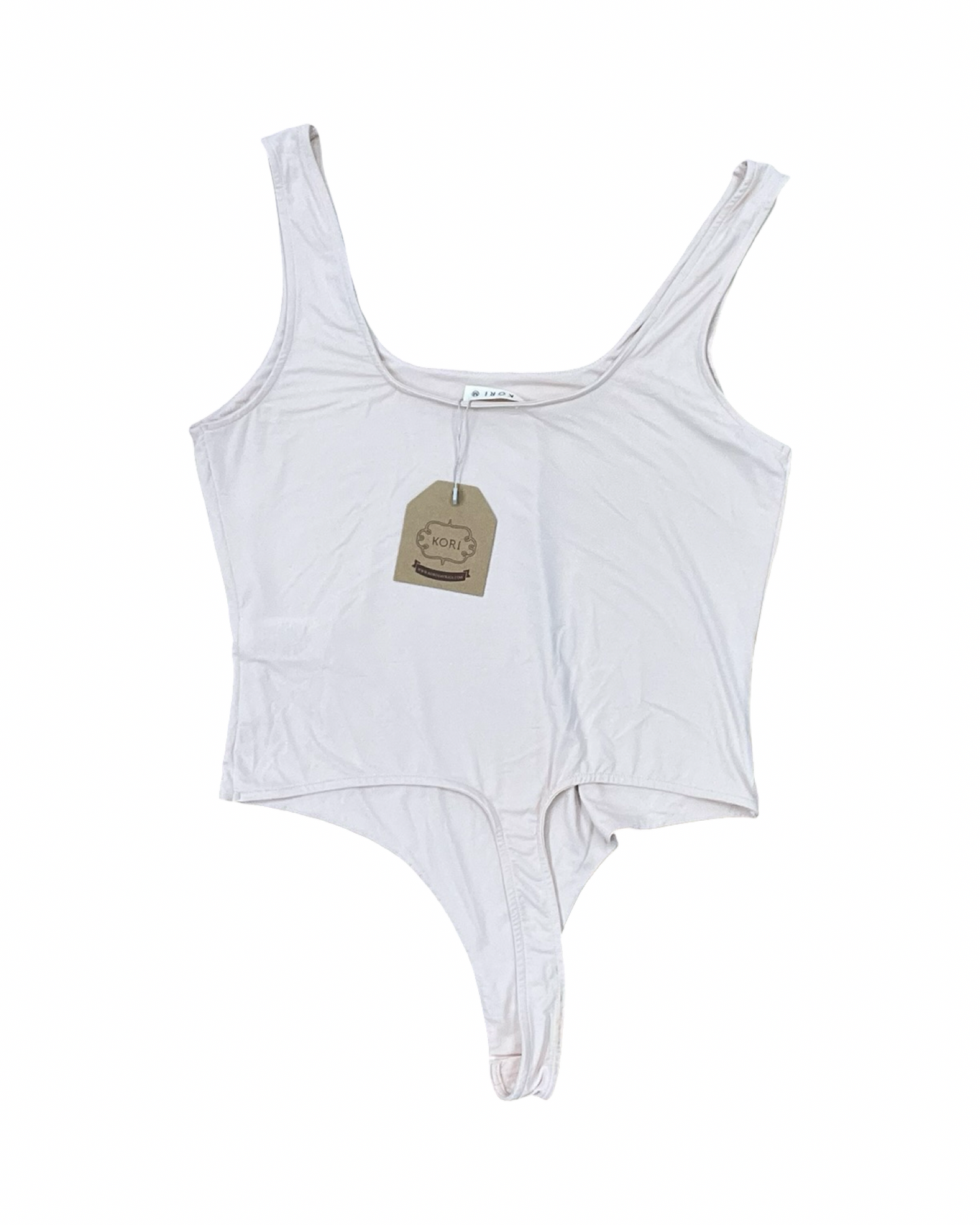 Bodysuit By Clothes Mentor In Cream, Size:M