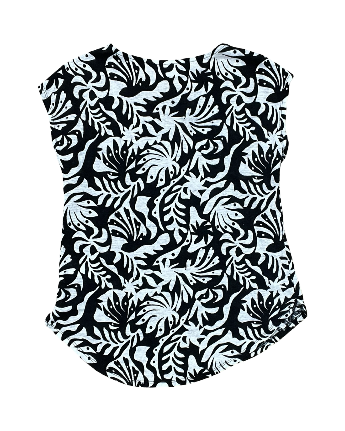 Top Sleeveless By Rachel Zoe In Black & White, Size:S