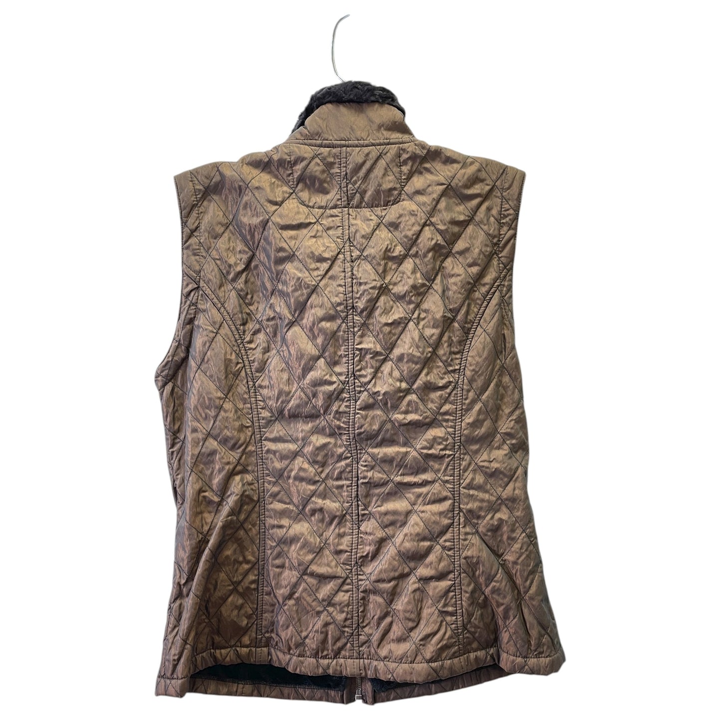 Vest Puffer & Quilted By MONTANA COIn Bronze, Size:S