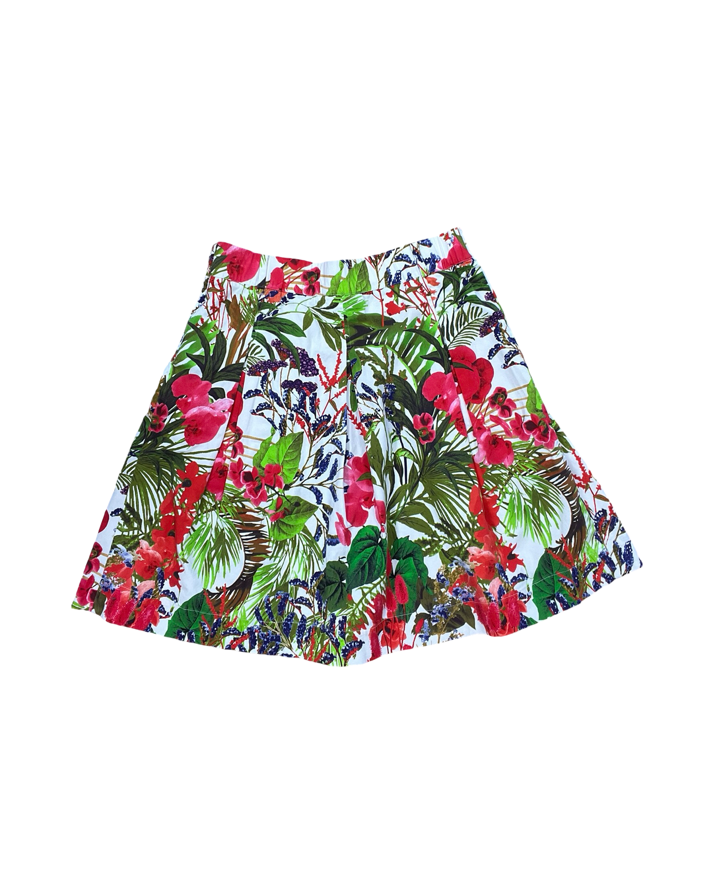 Skirt Mini & Short By Soft Surroundings In Green & Red, Size:Mp