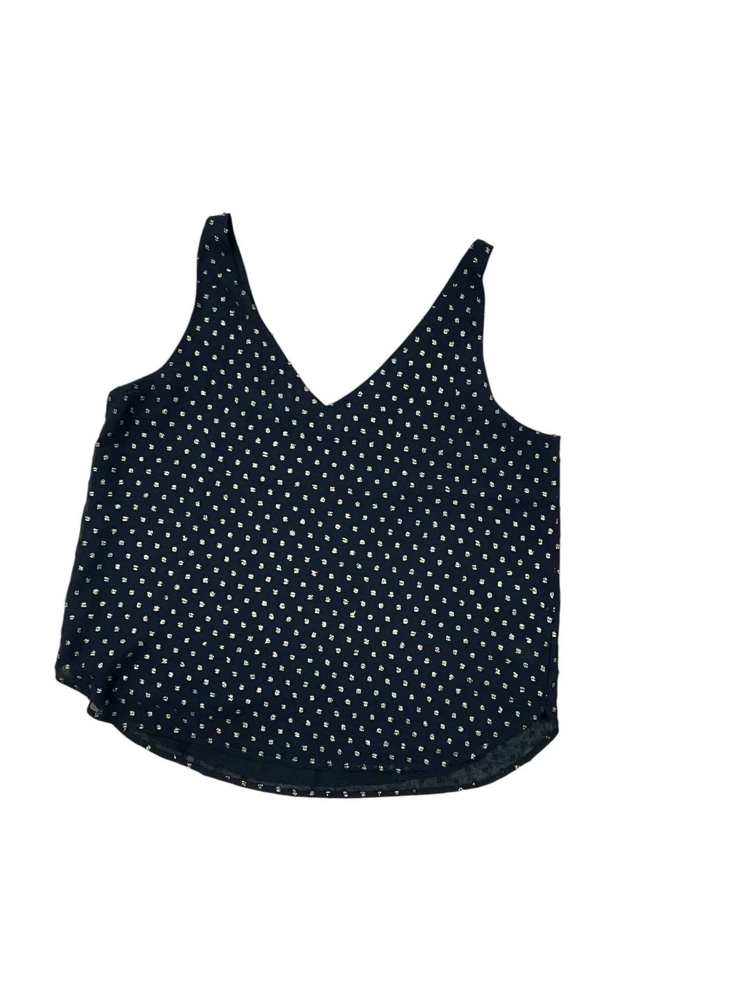 Tank Top By Loft In Black & Gold, Size:M