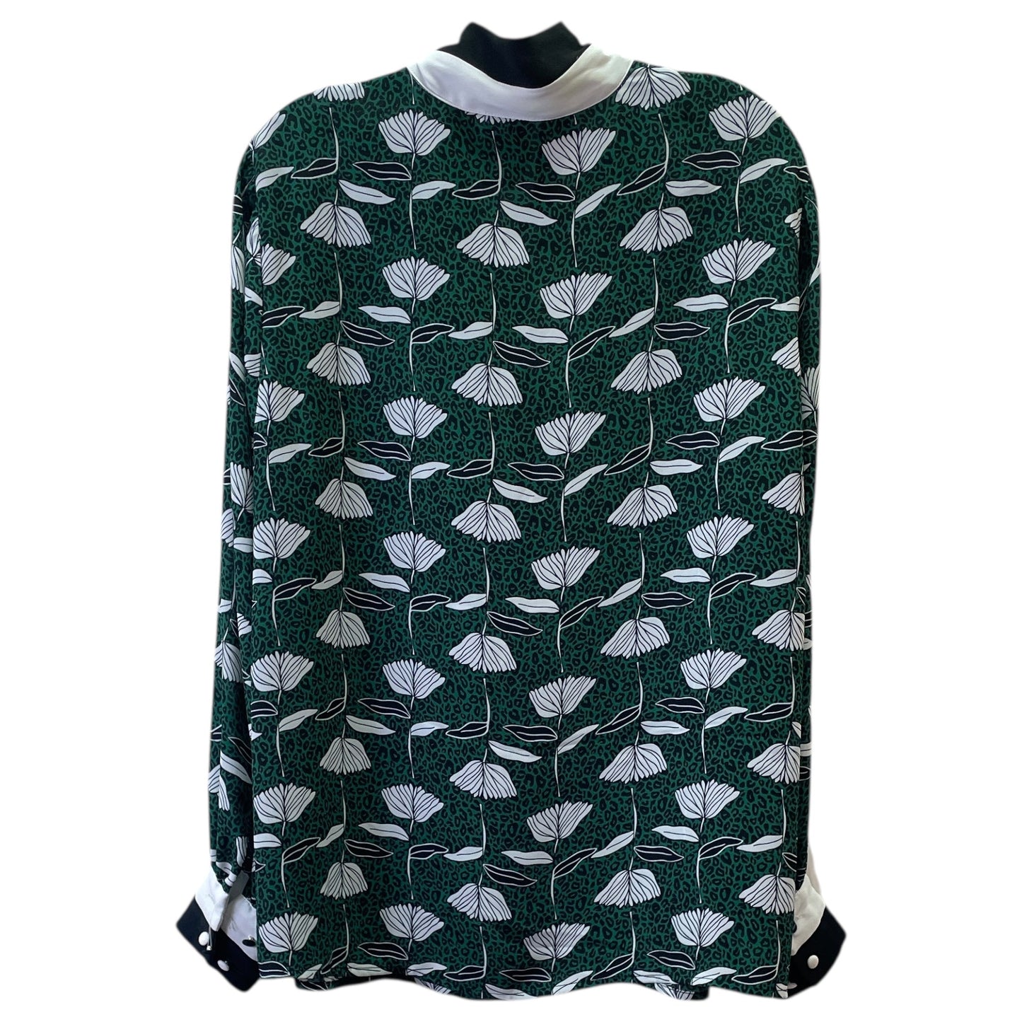 Top Ls By Torrid In Green & White, Size:1X