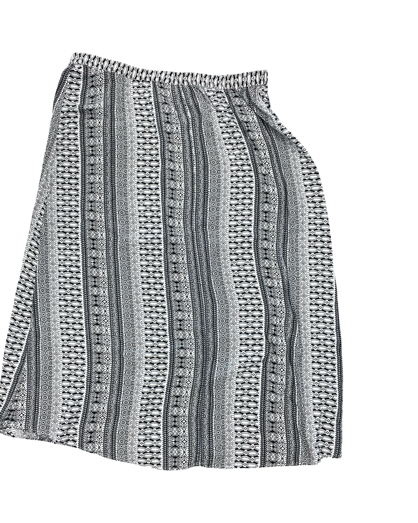 Skirt Maxi By Cj Banks In Blue & White, Size:1X