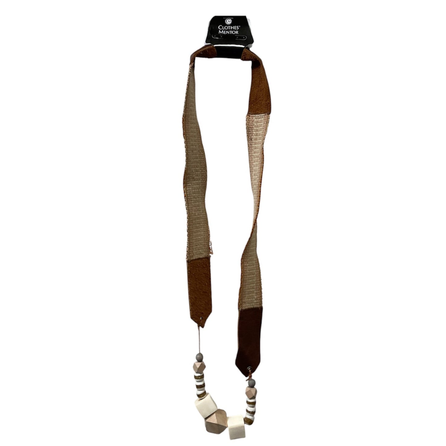 Necklace Statement By Cmc In Brown & Tan
