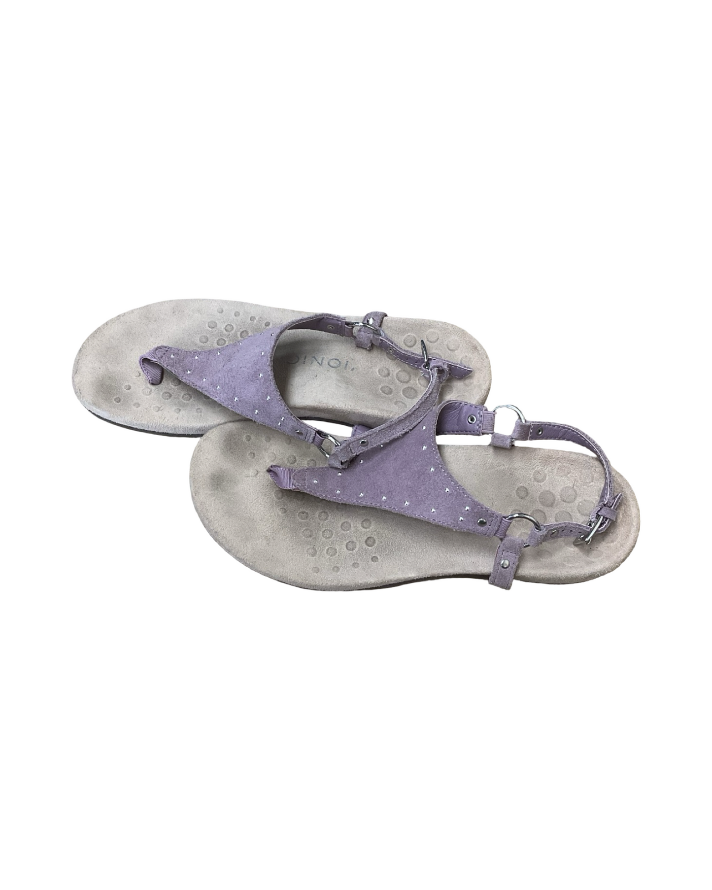 Sandals Flats By Vionic In Purple, Size:6.5