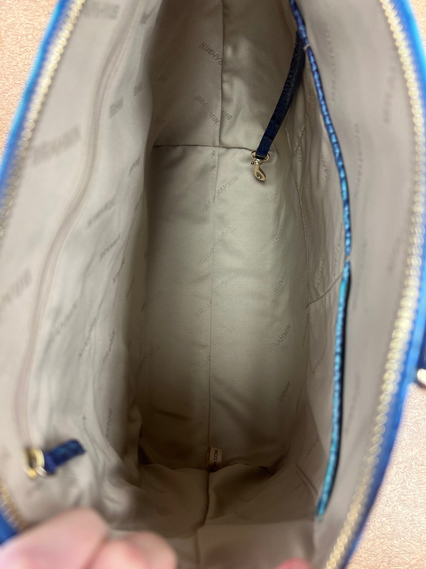 CROSSBODY DESIGNER by BRAHMIN In BLUE, Size: LARGE