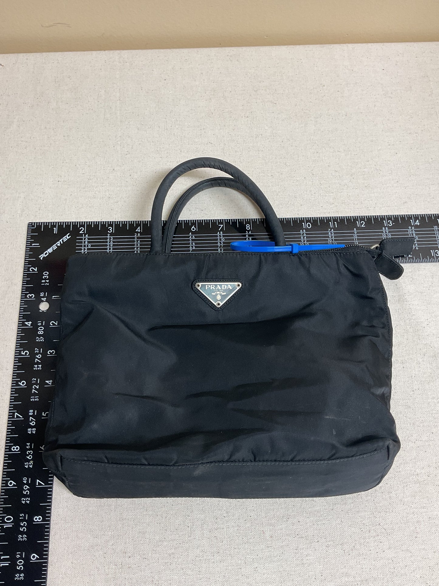 Handbag Luxury Designer By Prada In Black, Size:Small