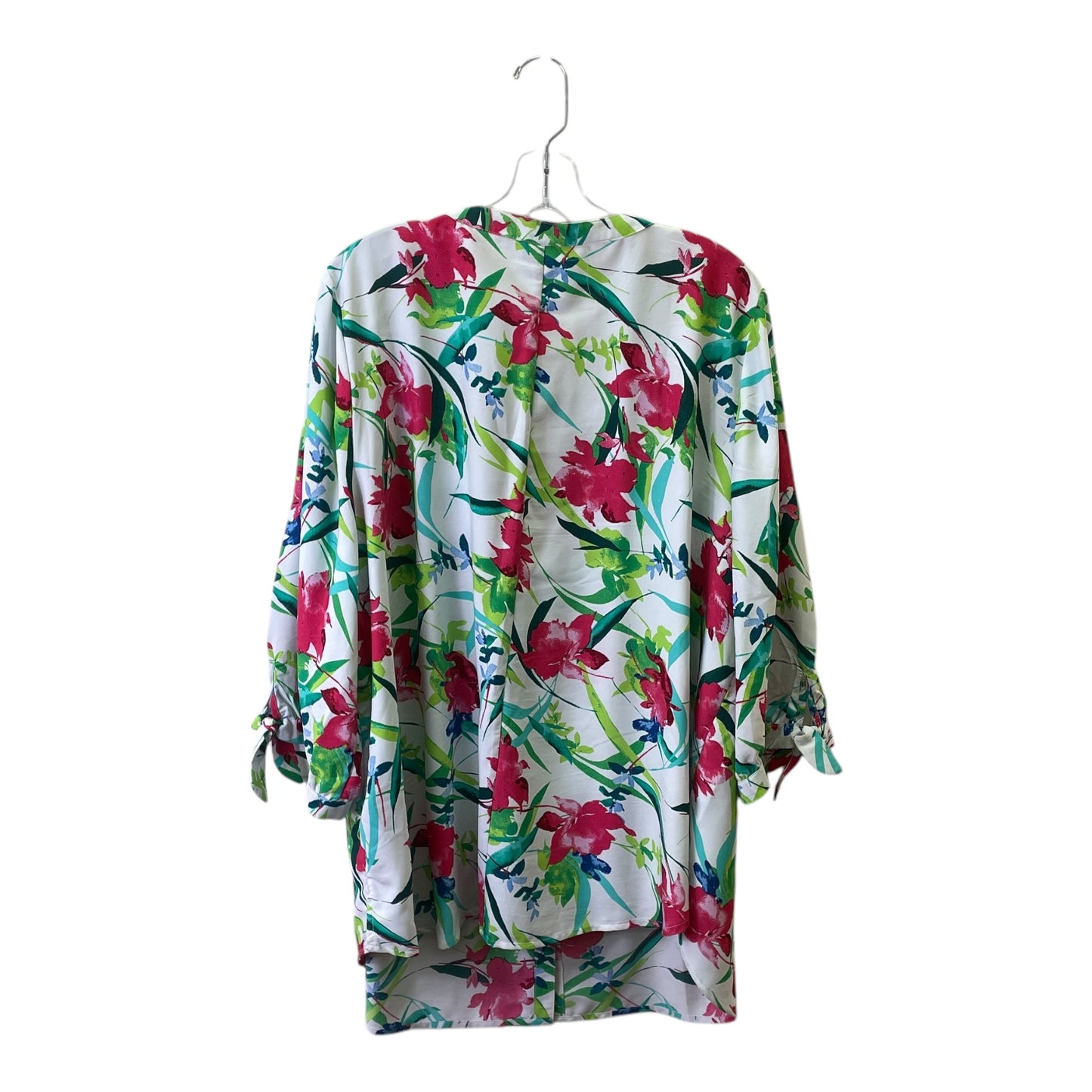 Top 3/4 Sleeve By Catherines In White, Size:2X