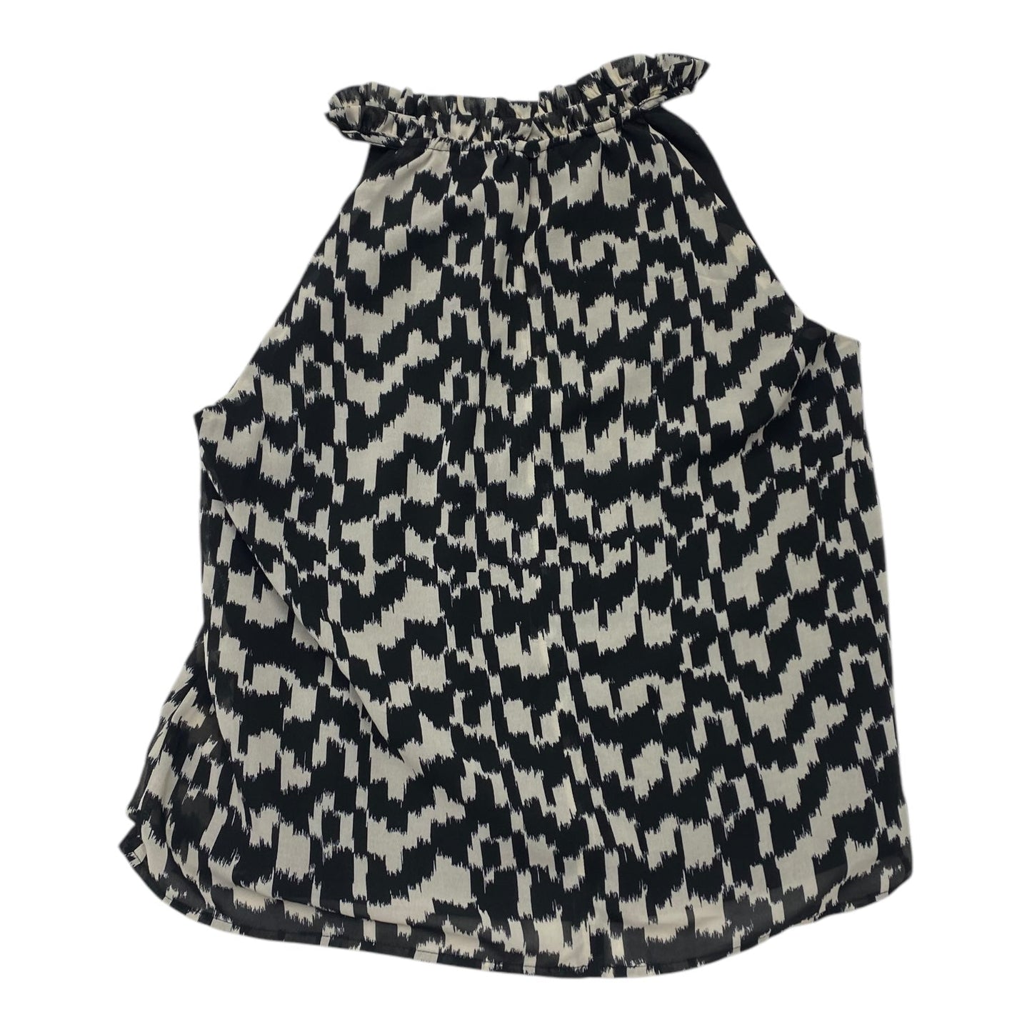 Top Sleeveless By Evereve In Black & Cream, Size:M