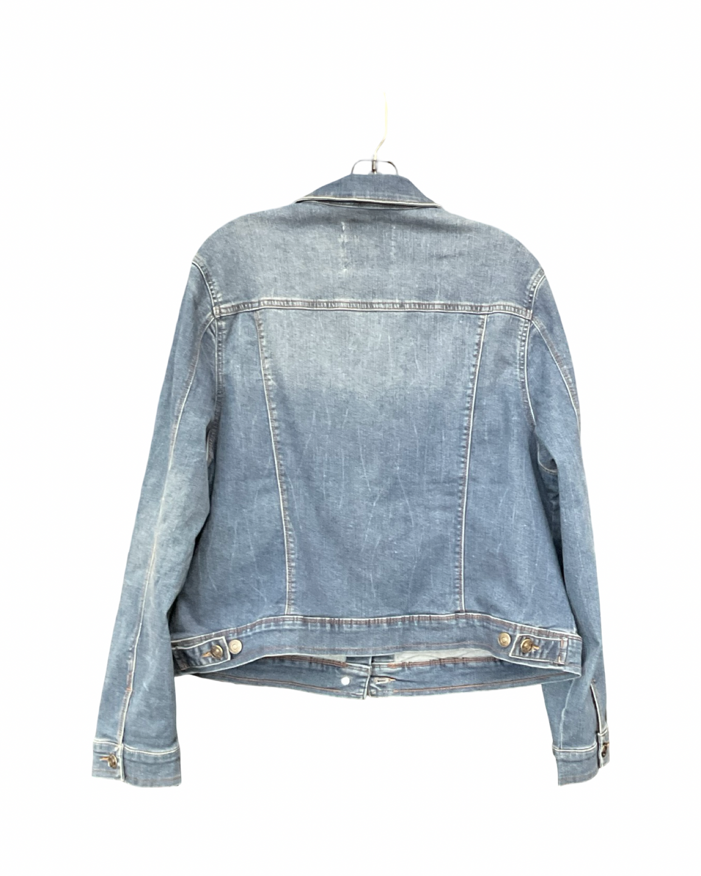 Jacket Denim By Nine West In Blue Denim, Size:1X