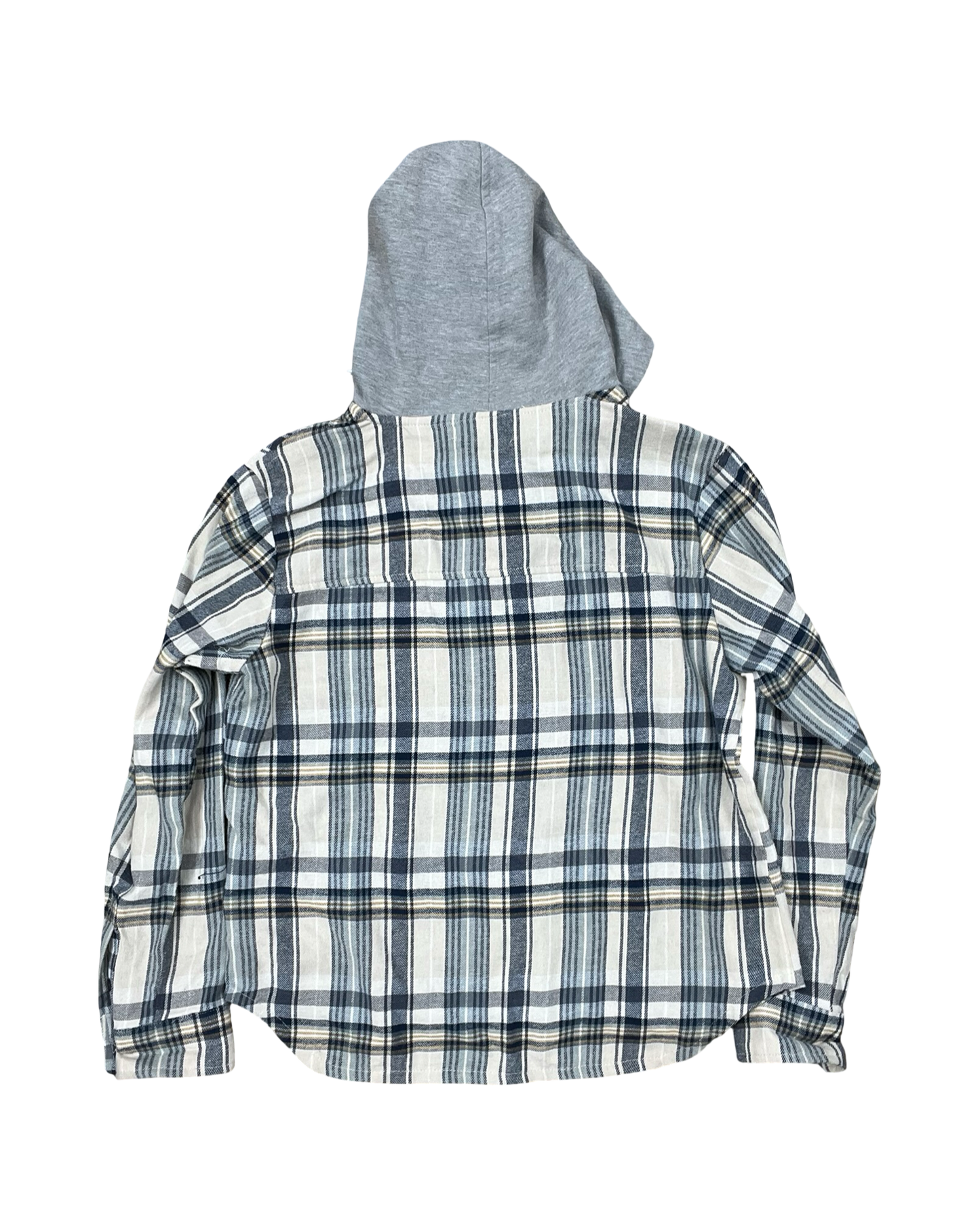 Jacket Shirt By Clothes Mentor In Blue & White, Size:Xs
