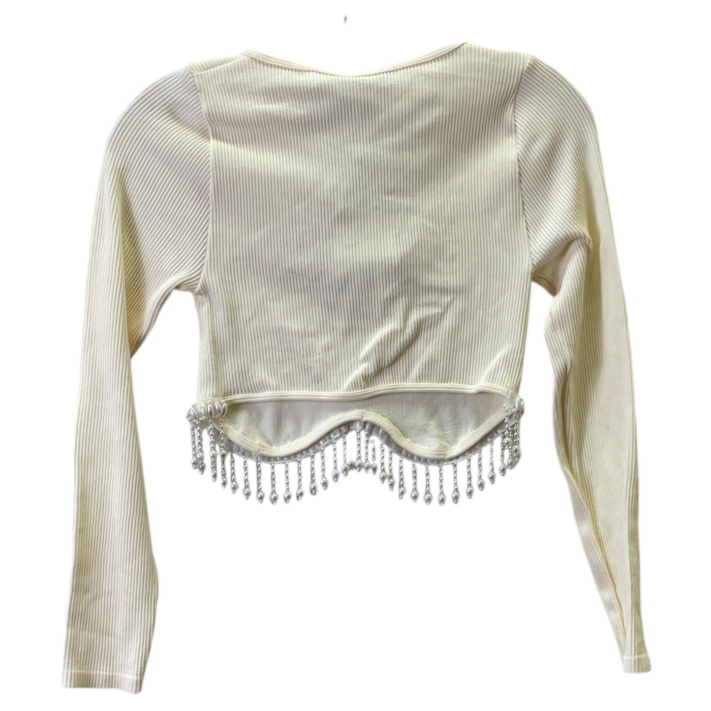 Top Ls By Zara In Cream, Size:Xs