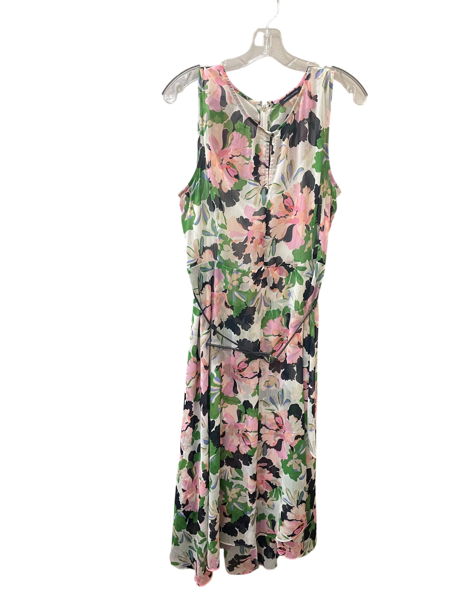 Dress Casual Midi By Tommy Hilfiger In Pink, Size:16