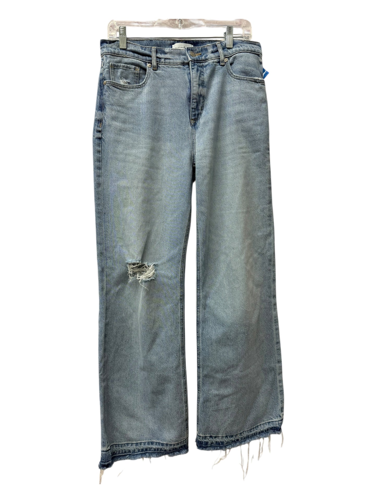 Jeans Wide Leg By Loft In Blue Denim, Size:6