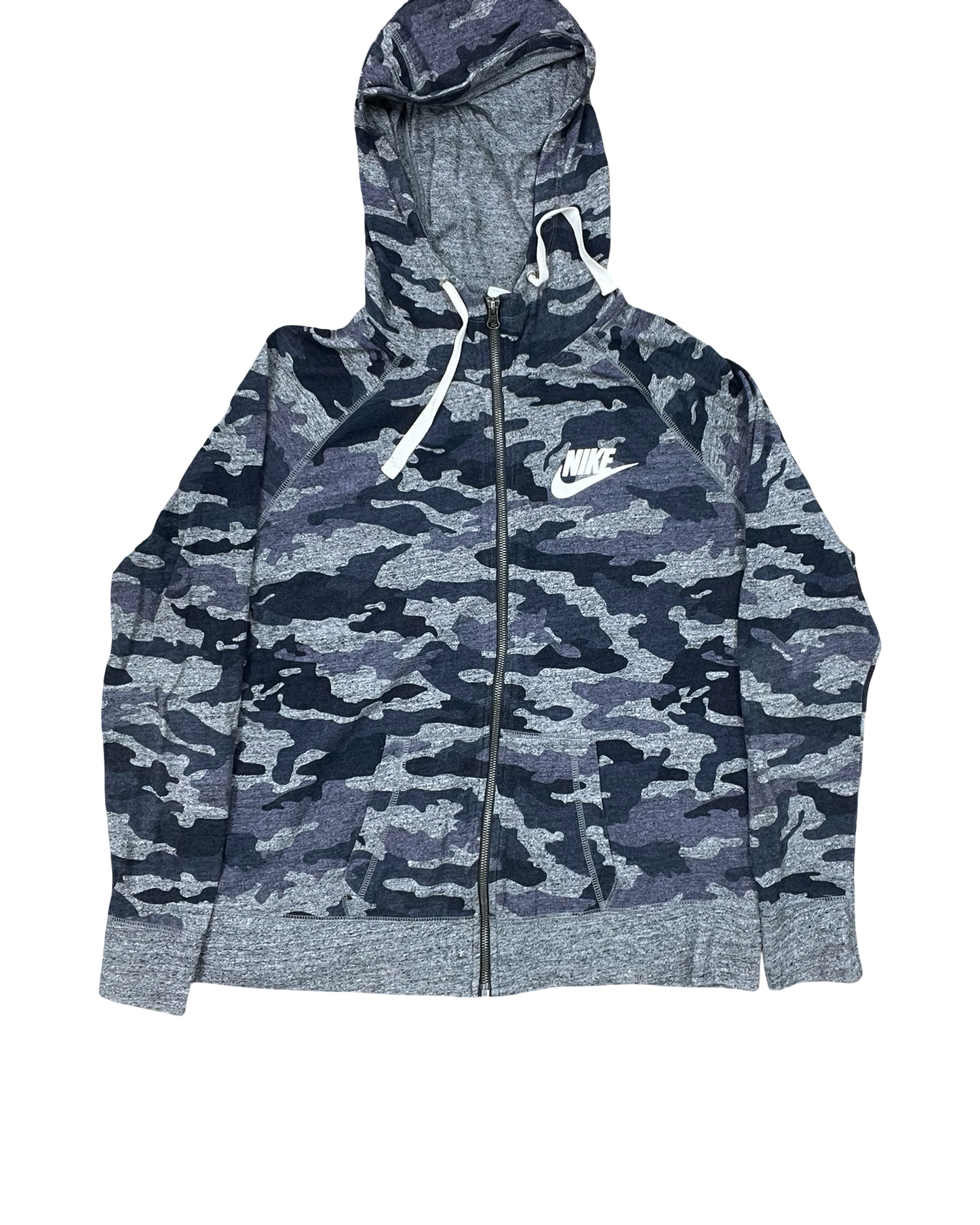 Athletic Jacket By Nike In Camouflage Print, Size:Xl