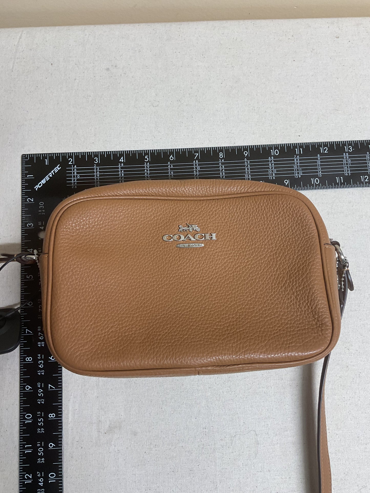 Crossbody Designer By Coach In Brown, Size:Small