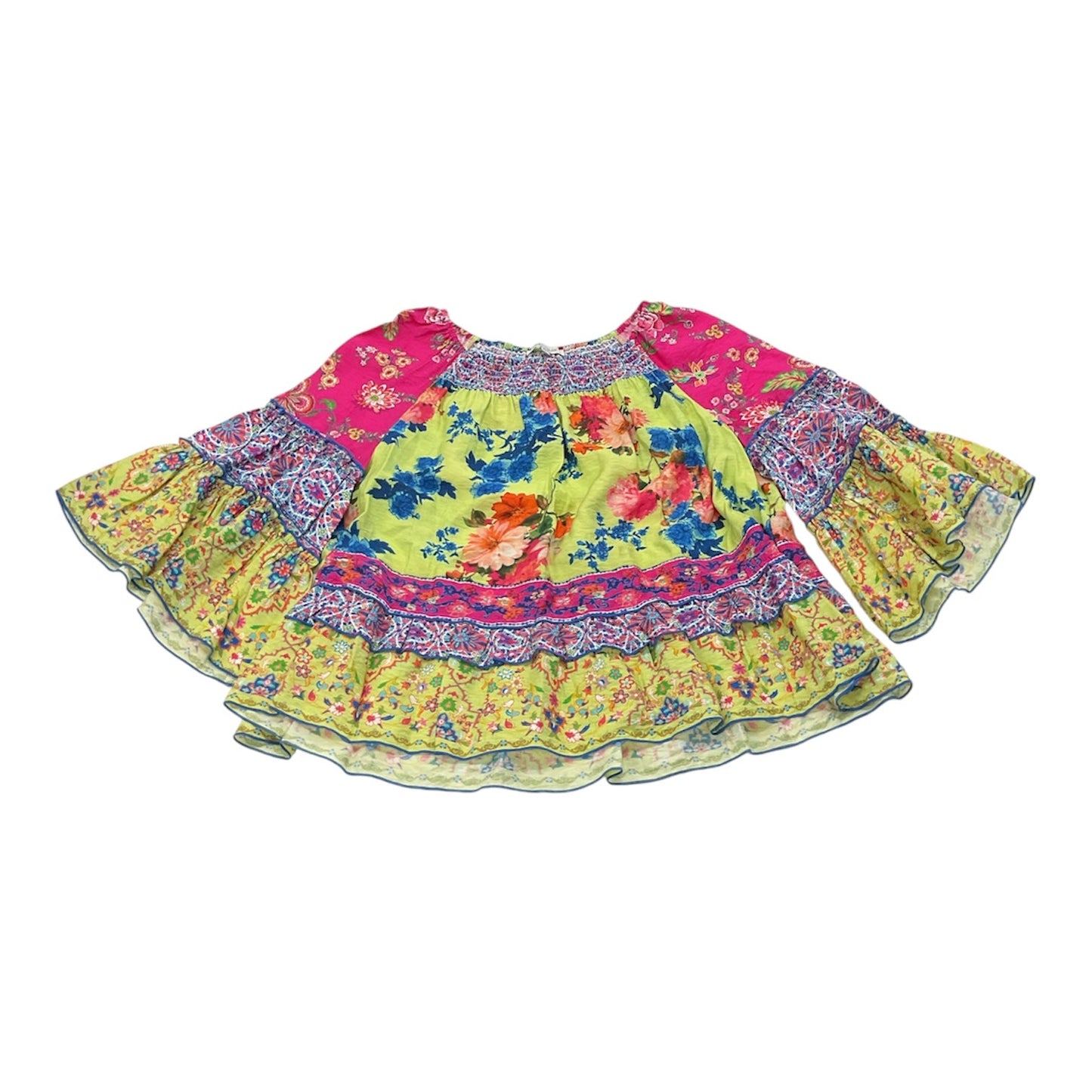 Top 3/4 Sleeve By John Mark In Floral Print, Size:L
