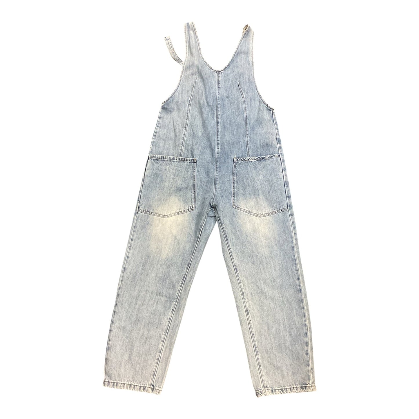 Jumpsuit By Zenana In Blue Denim, Size:M