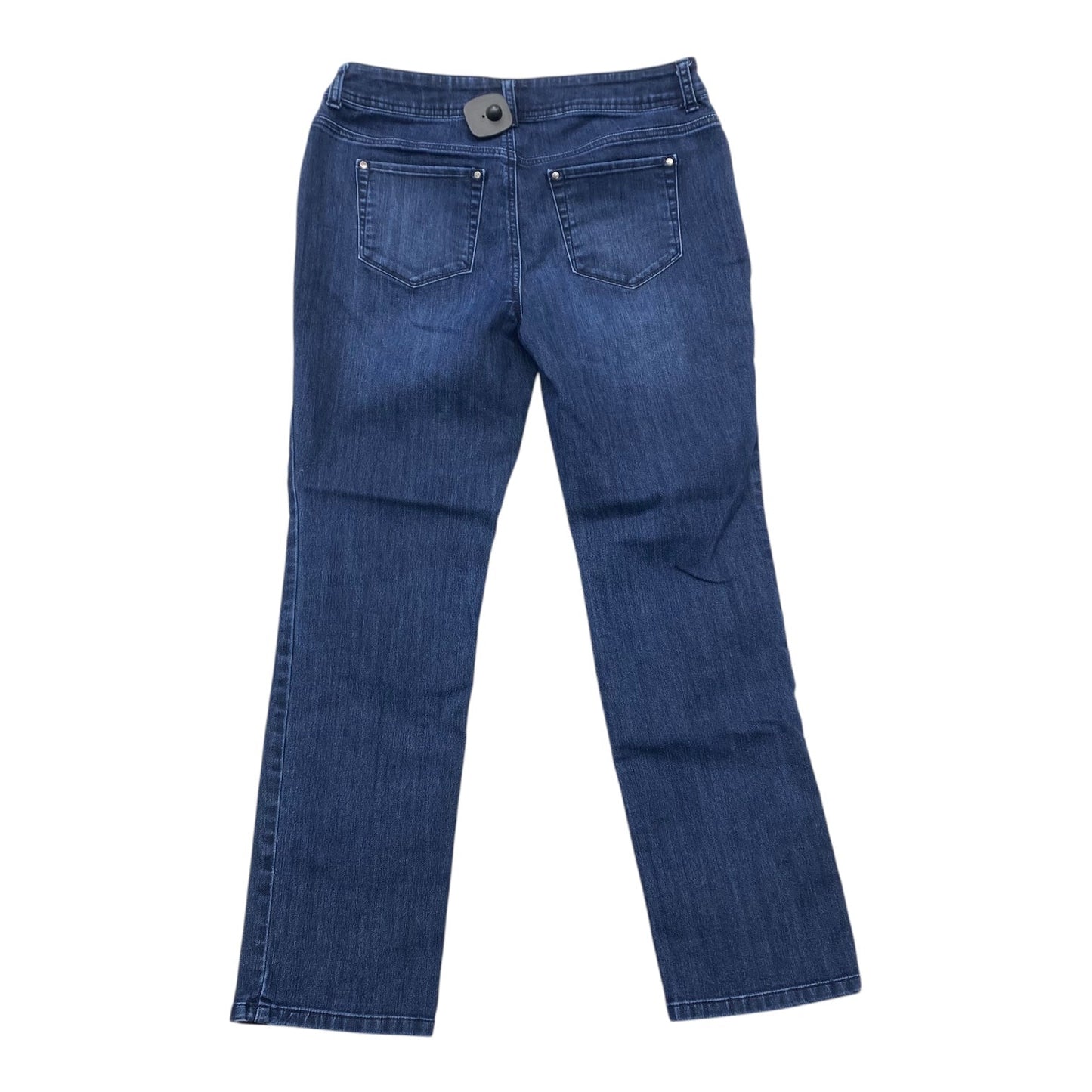Jeans Straight By Chicos In Blue Denim, Size:4
