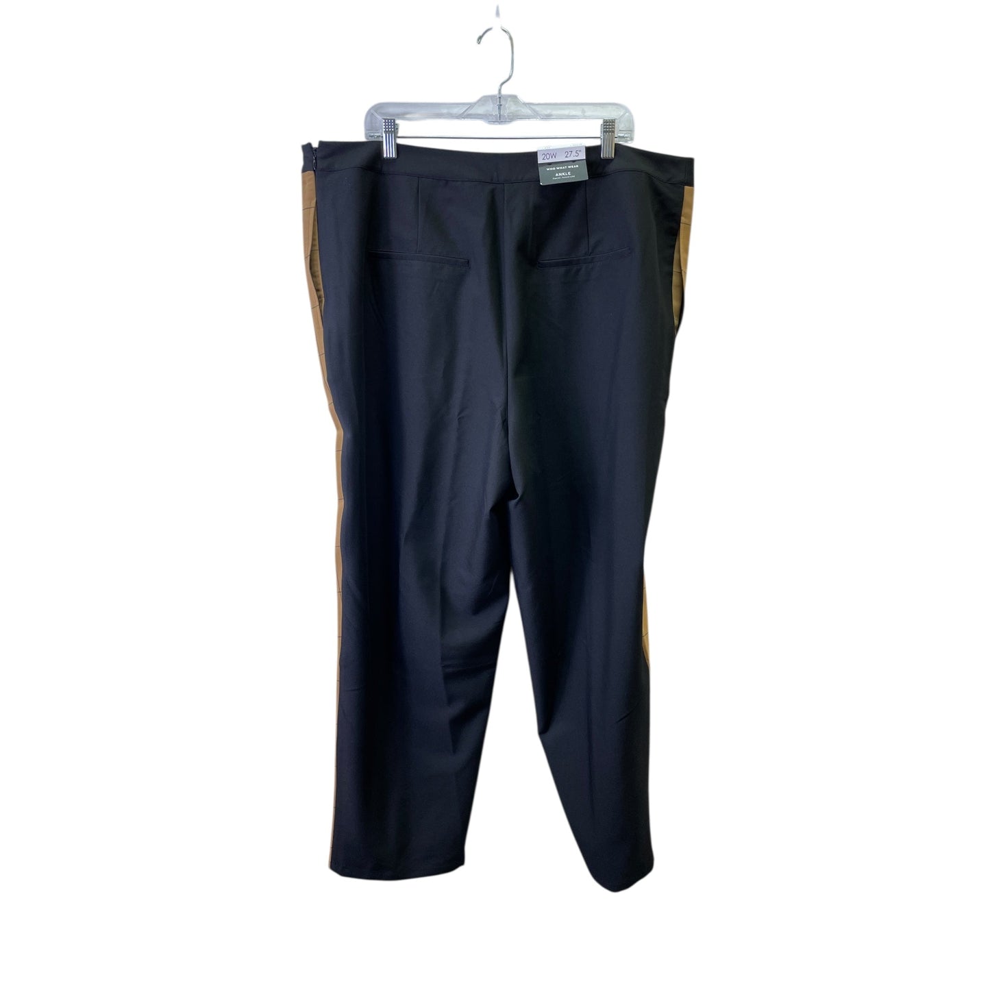 Pants Dress By Who What Wear In Black & Tan, Size:20