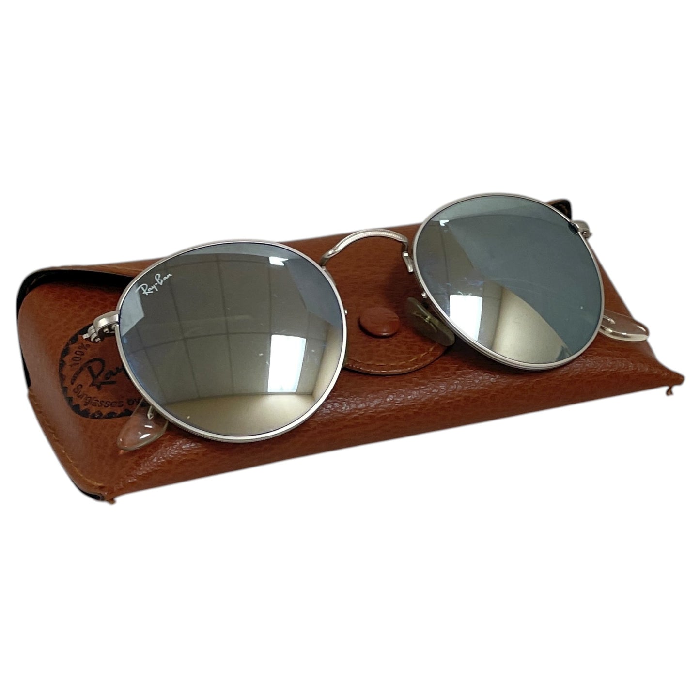 Sunglasses Designer By Ray Ban In Silver
