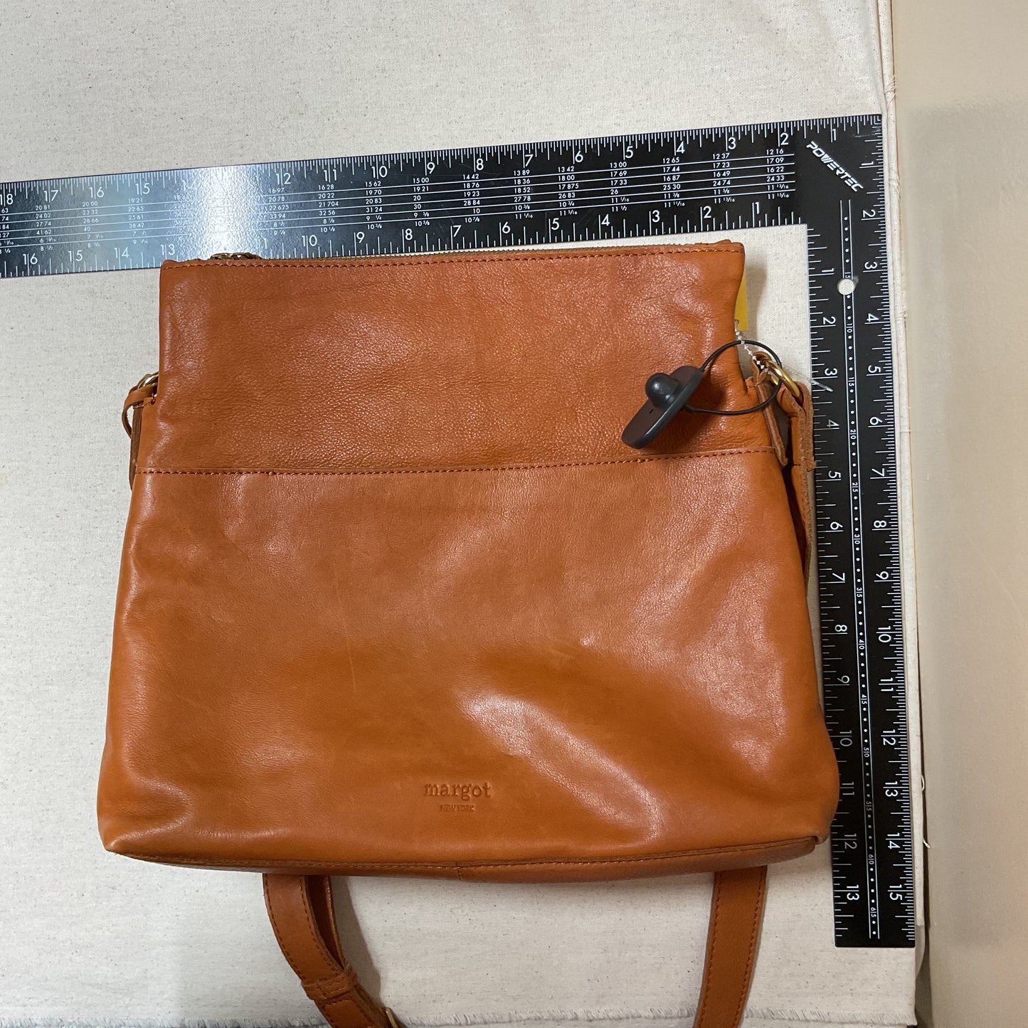 Handbag Leather By Margot In Tan, Size:Large