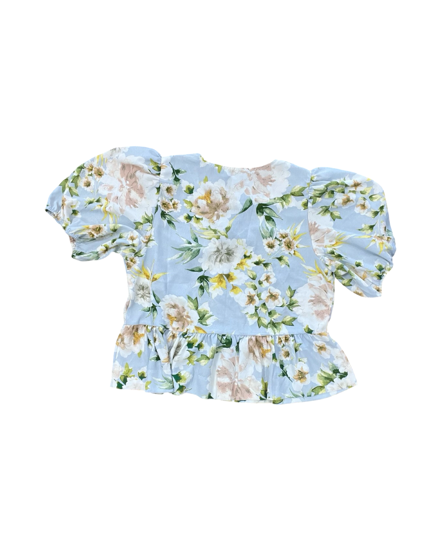Top Ss By Cece In Floral Print, Size:L