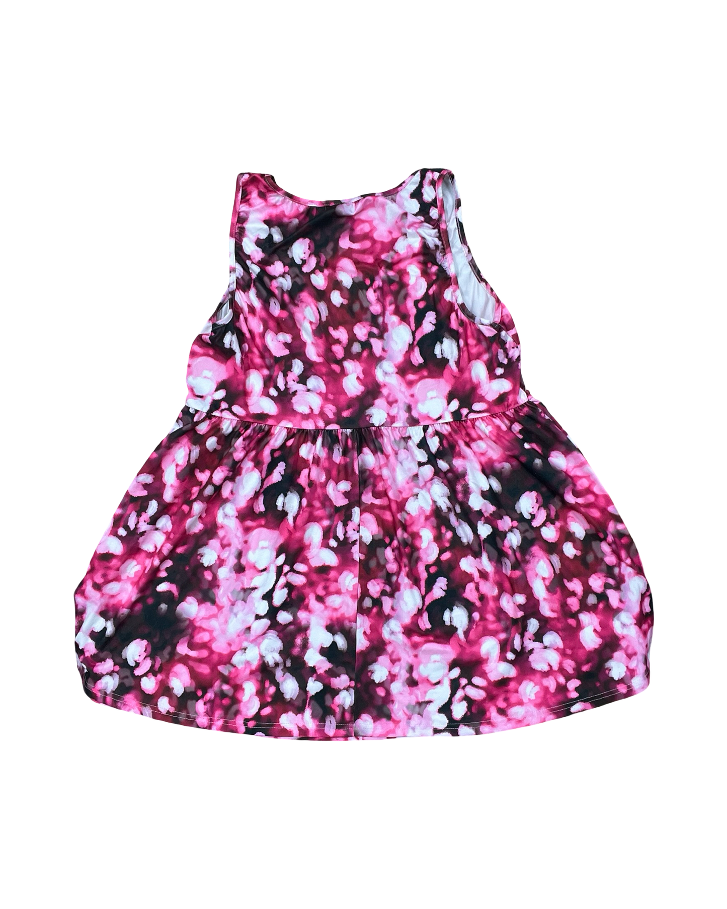 Top Sleeveless By Emery Rose In Black & Pink, Size:1X