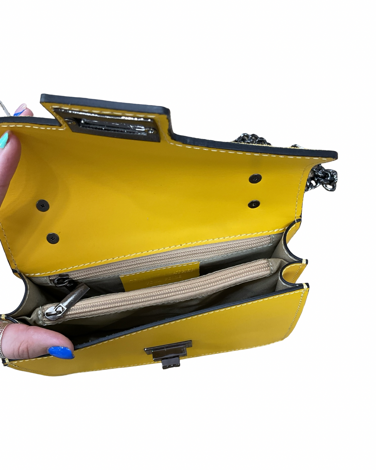 Handbag By Clothes Mentor In Yellow, Size:Medium