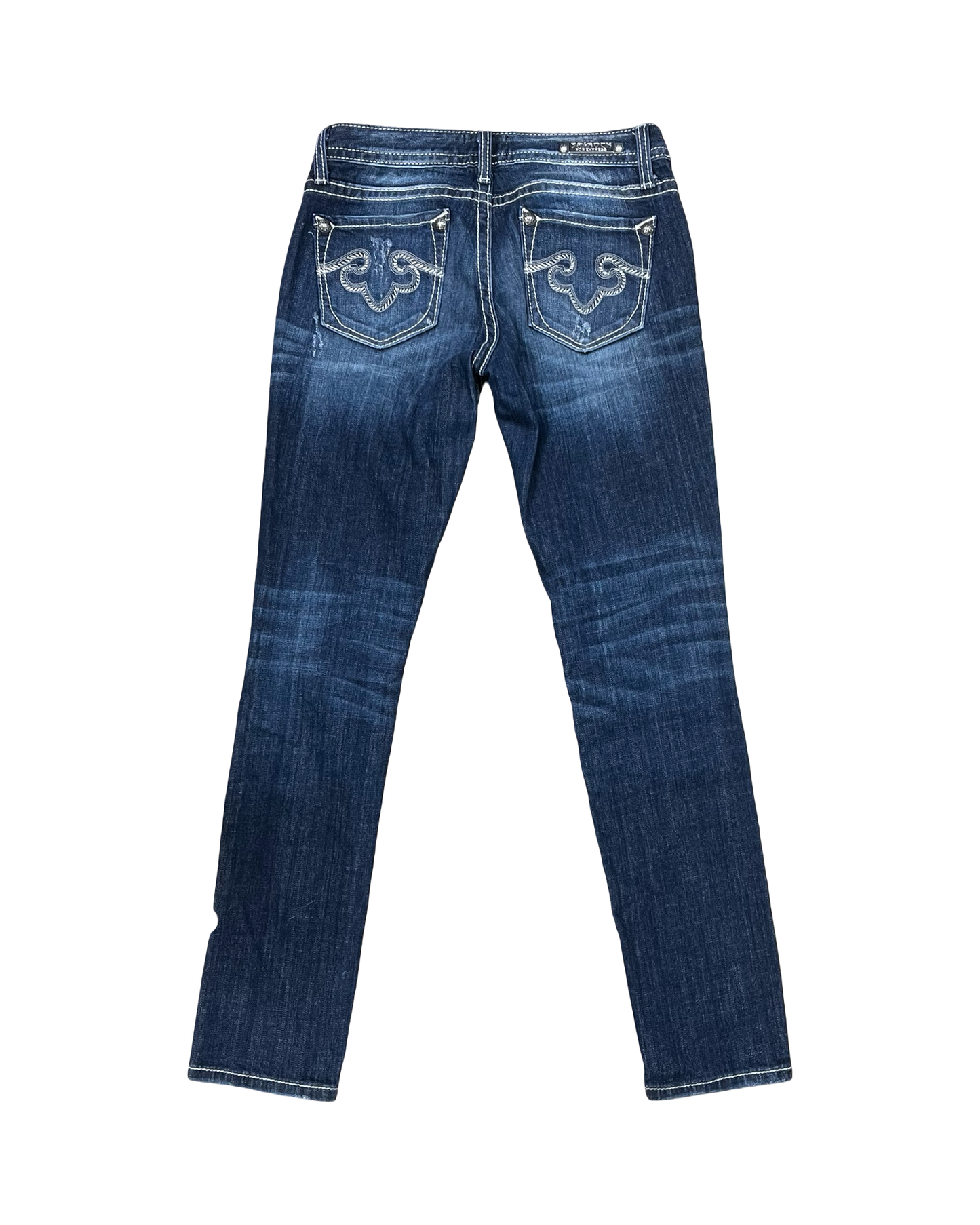 Jeans Skinny By Express In Blue Denim, Size:2P